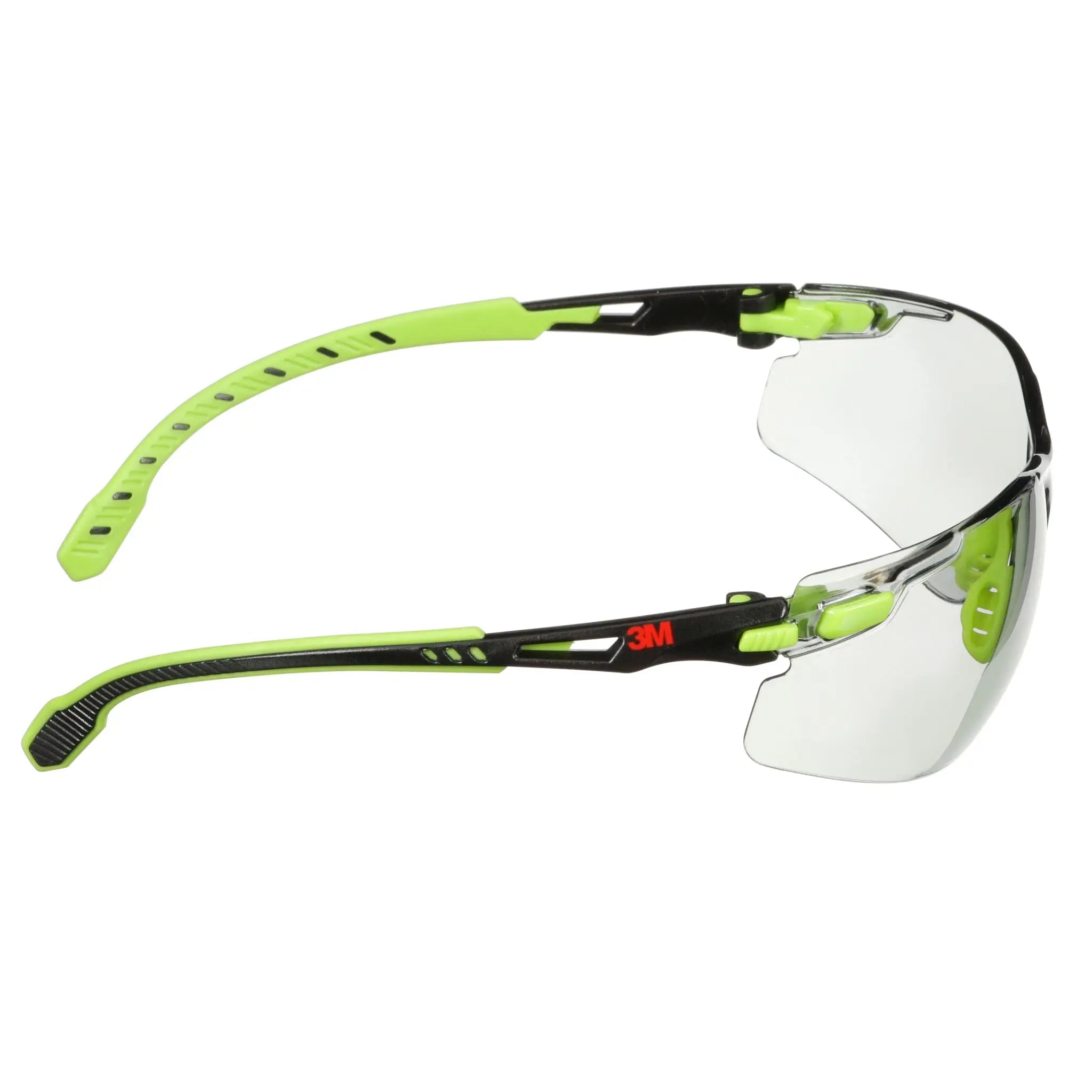 3M Solus 1000 Series S1207SGAF-TKT, Grn/Blk, Scotchgard Anti-Fog Coating, IO Gray AF-AS lens, TPE/Strap, 20 ea/Case 