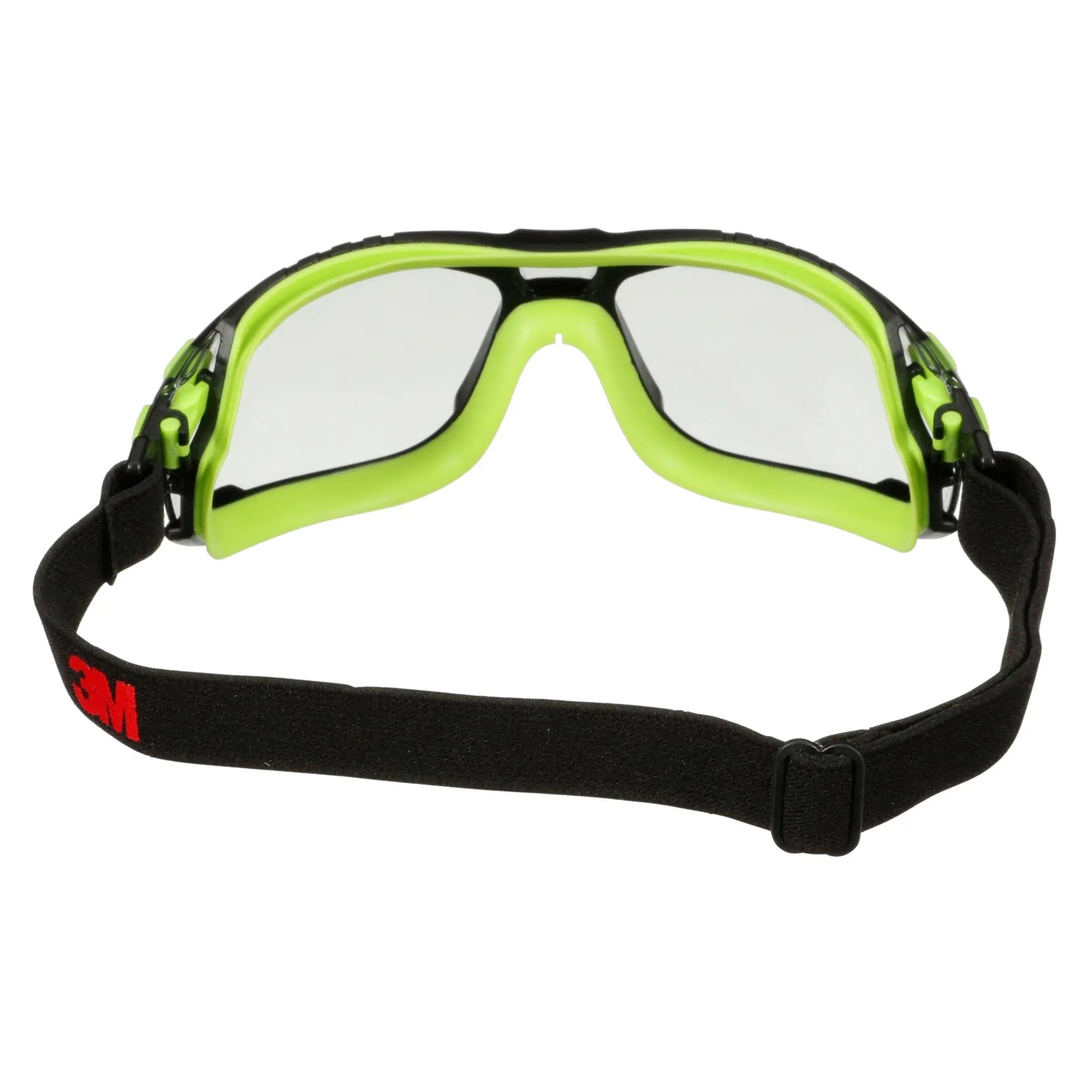 3M Solus 1000 Series, S1207SGAF-TSKT, Grn/Blk, Scotchgard Anti-Fog Coating, IO Gray AF-AS lens, TPE/Strap only 20ea/cs 