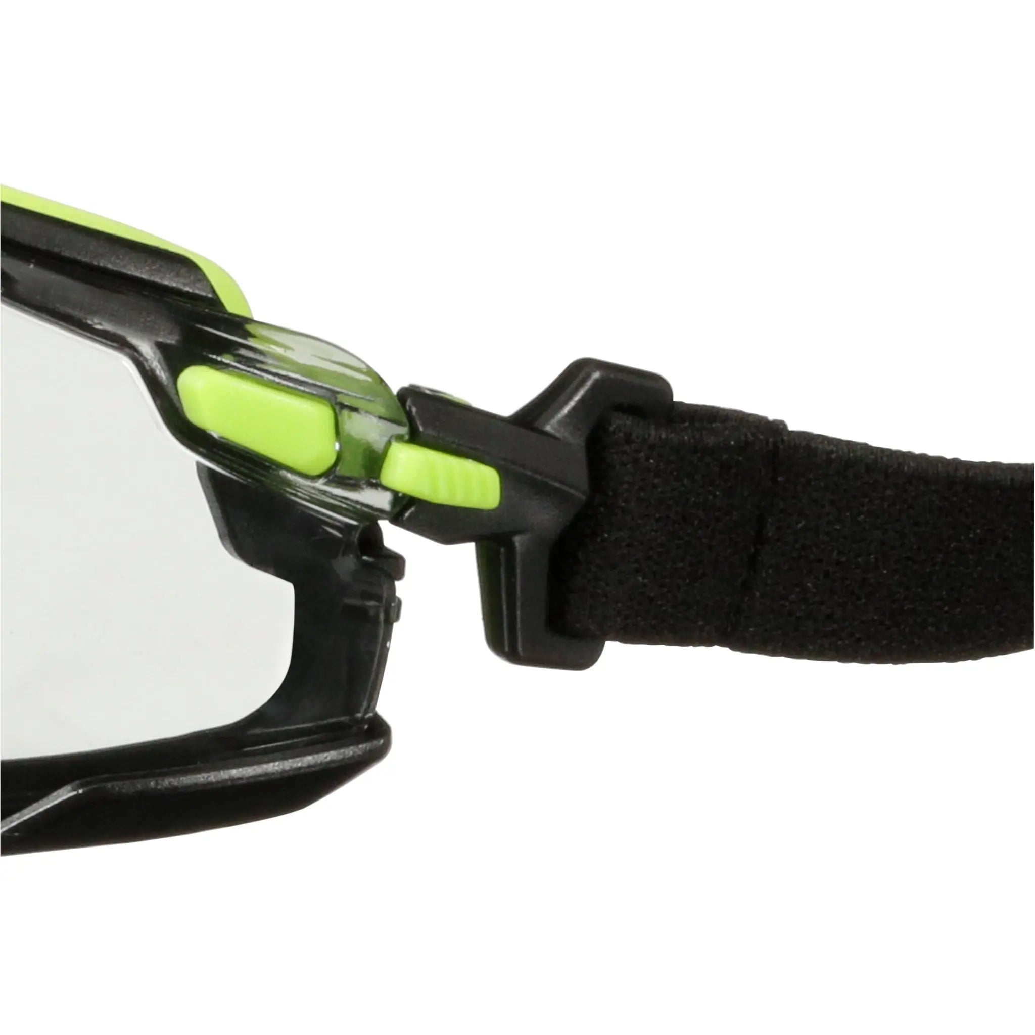 3M Solus 1000 Series, S1207SGAF-TSKT, Grn/Blk, Scotchgard Anti-Fog Coating, IO Gray AF-AS lens, TPE/Strap only 20ea/cs 