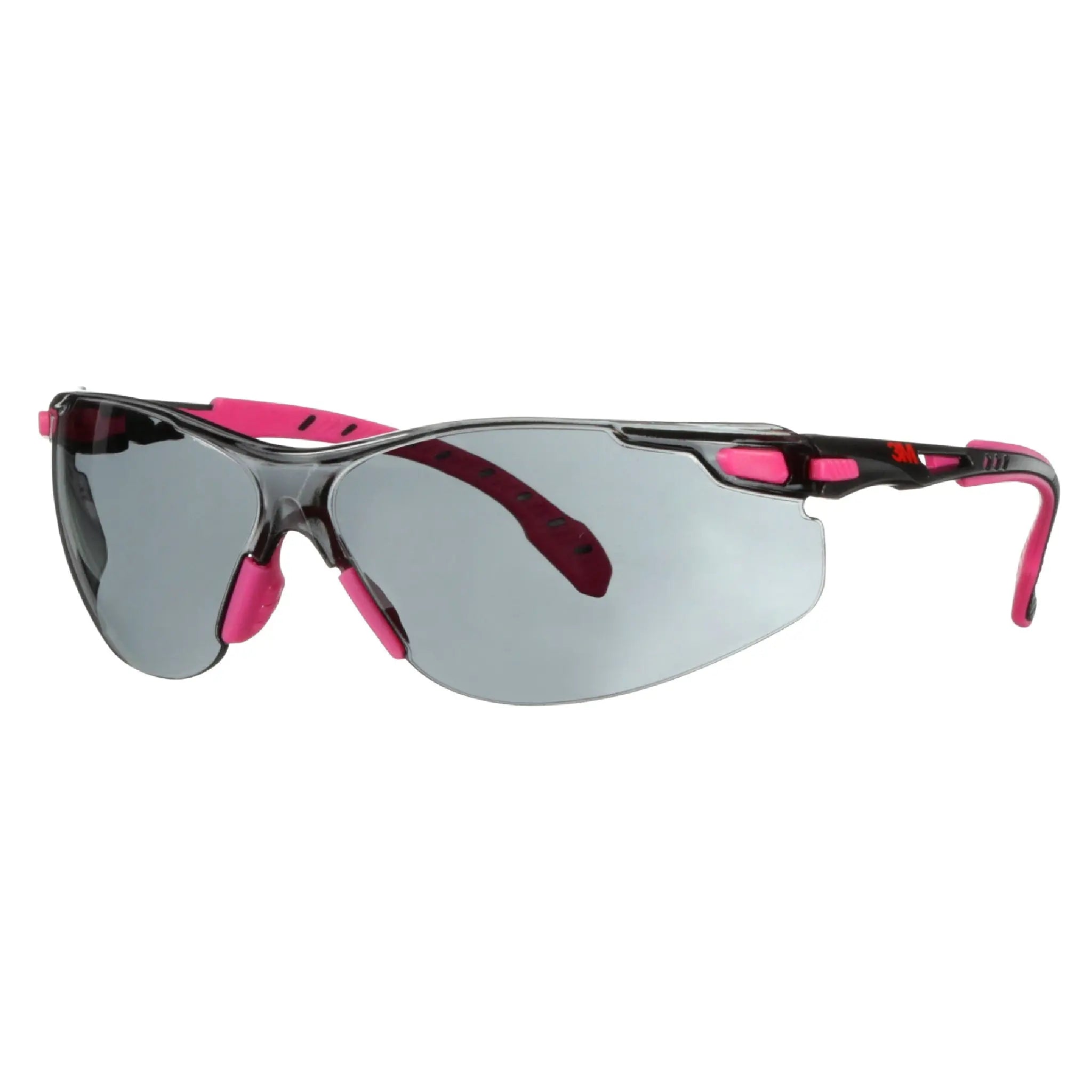3M Solus 1000-Series Safety Glasses S1402SGAF, Pink/Black, GrayScotchgard Anti-fog Lens, 20 EA/Case 