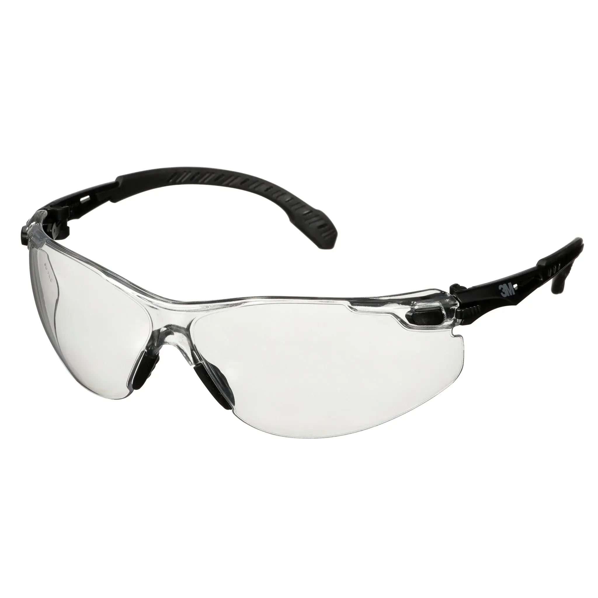 3M Solus 1000 Series, S1501SGAF, Black Temples, Scotchgard Anti-Fog Coating, Clear AF-AS lens, 20 ea-Case 