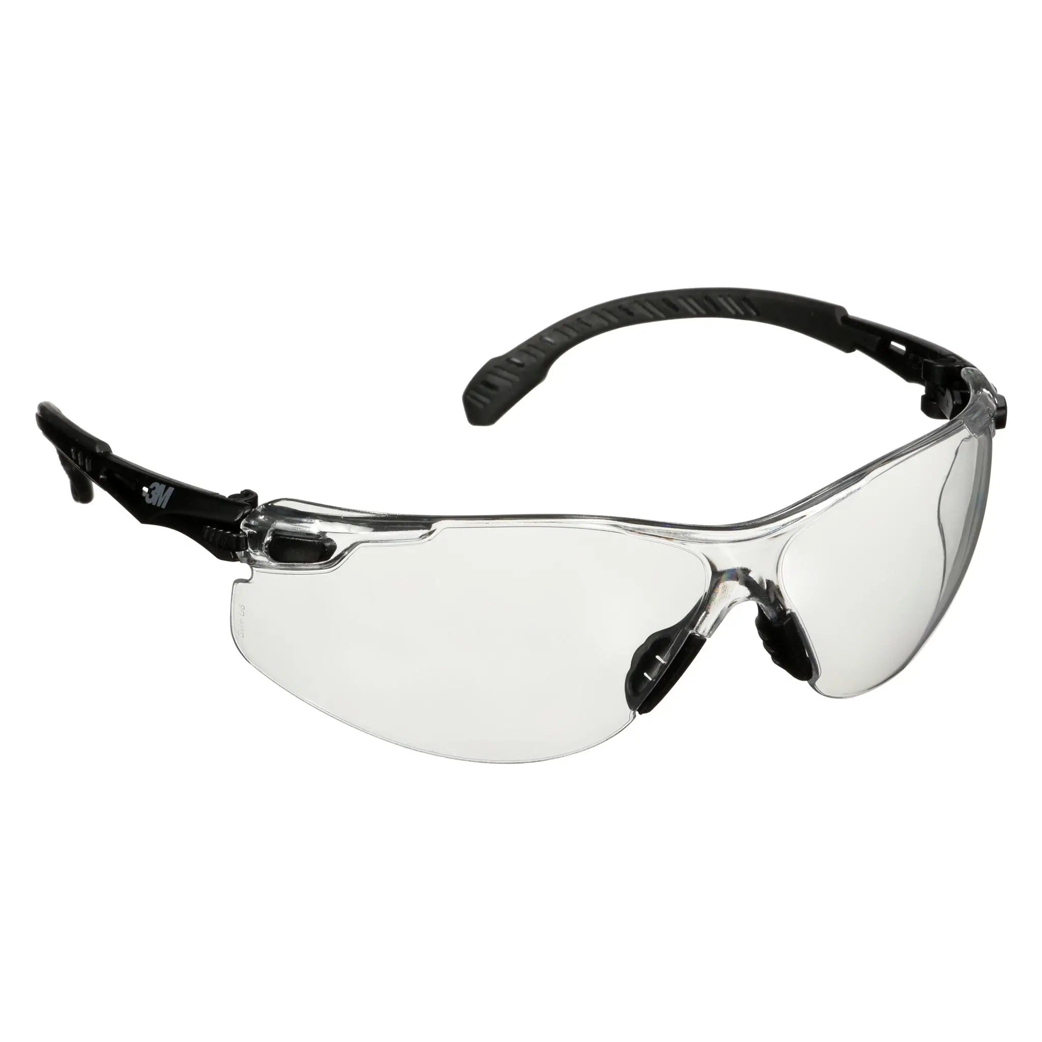 3M Solus 1000 Series, S1501SGAF, Black Temples, Scotchgard Anti-Fog Coating, Clear AF-AS lens, 20 ea-Case 