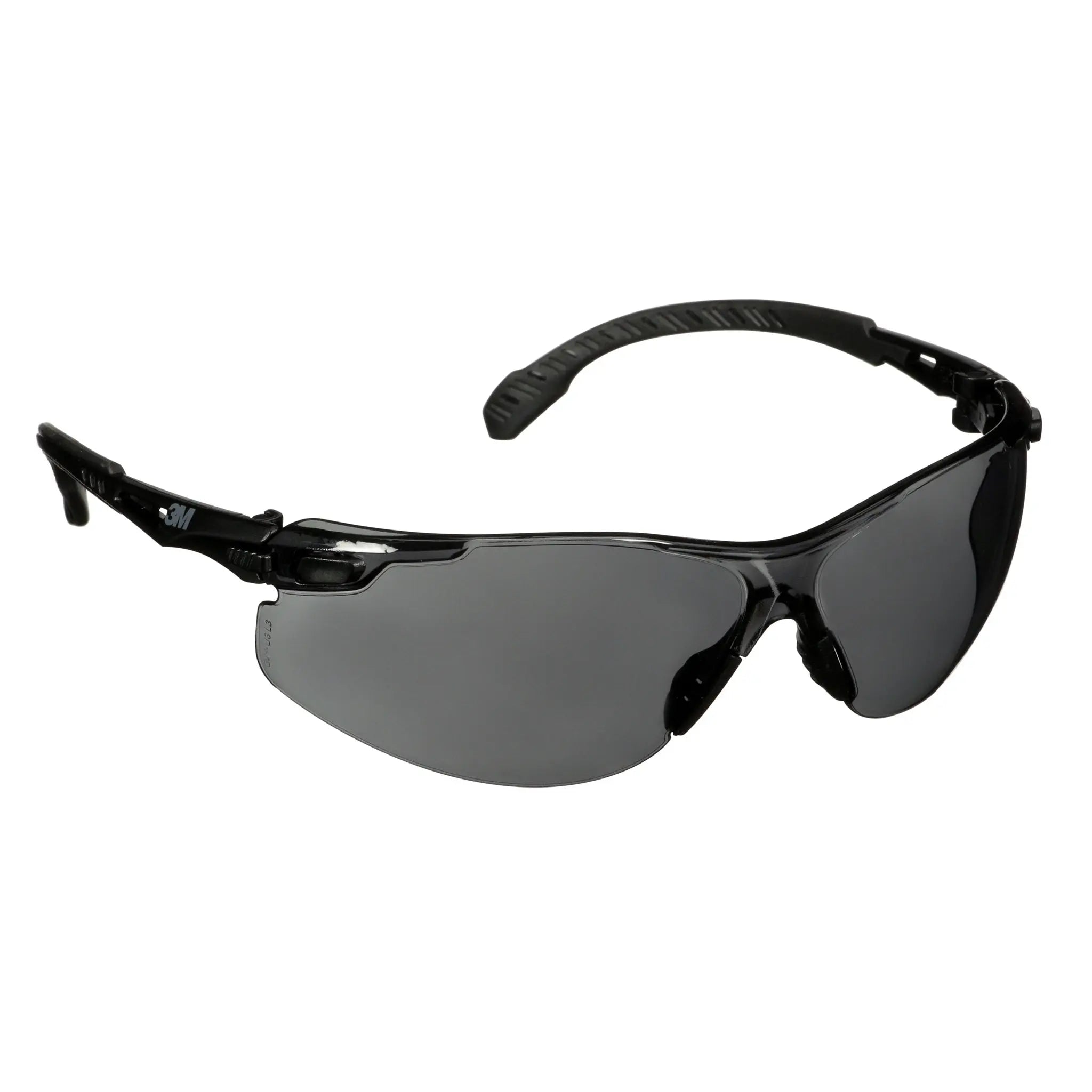 3M Solus 1000 Series, S1502SGAF-KT, Blk Temples, Scotchgard Anti-Fog Coating, Gray AF-AS lens, Foam-Strap, 20 ea-Case 