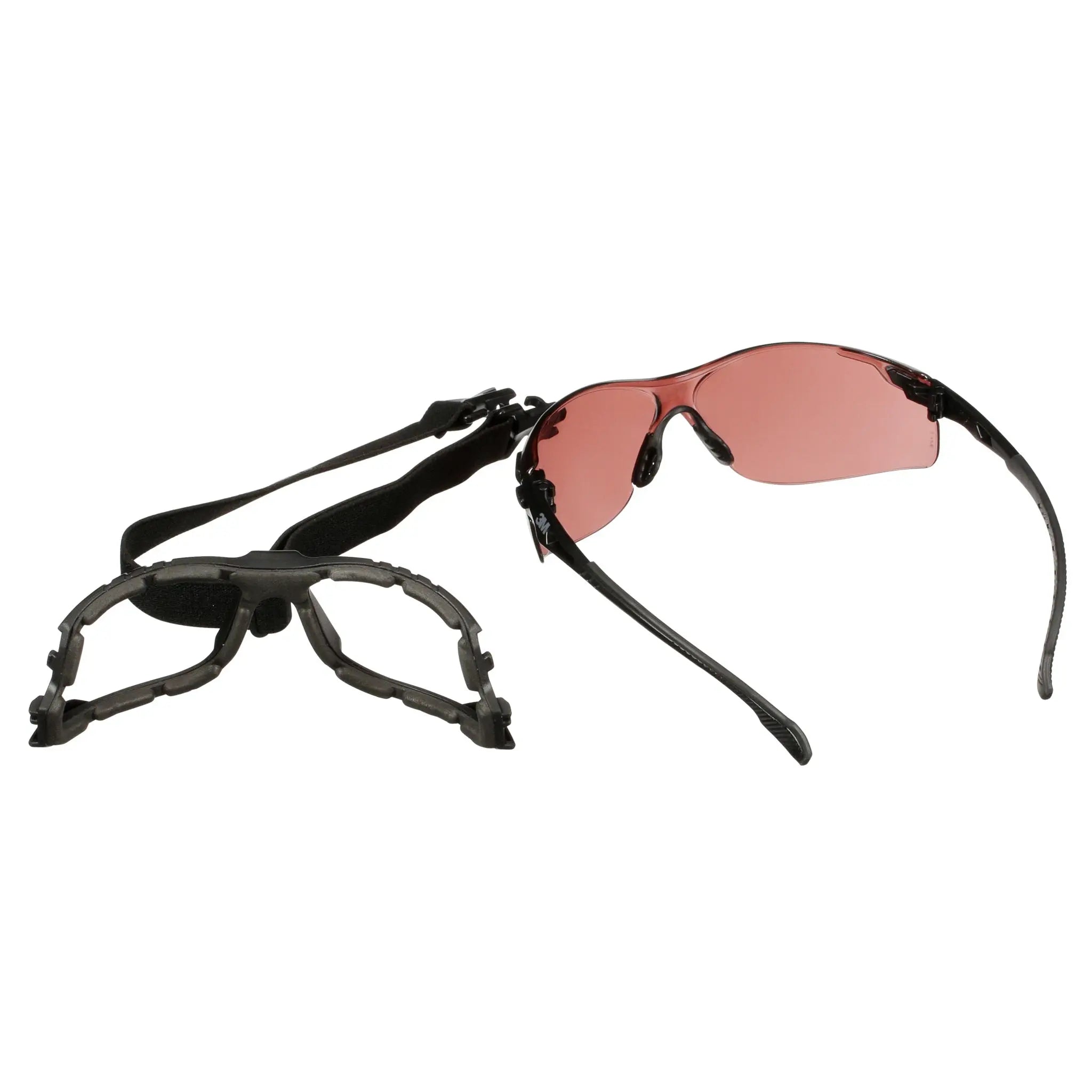 3M Solus S1523SGAF-KT  1000 Series, Black Temples, Scotchgard Anti-Fog Coating, VM AF-AS Lens, Foam/Strap, Case of 20 