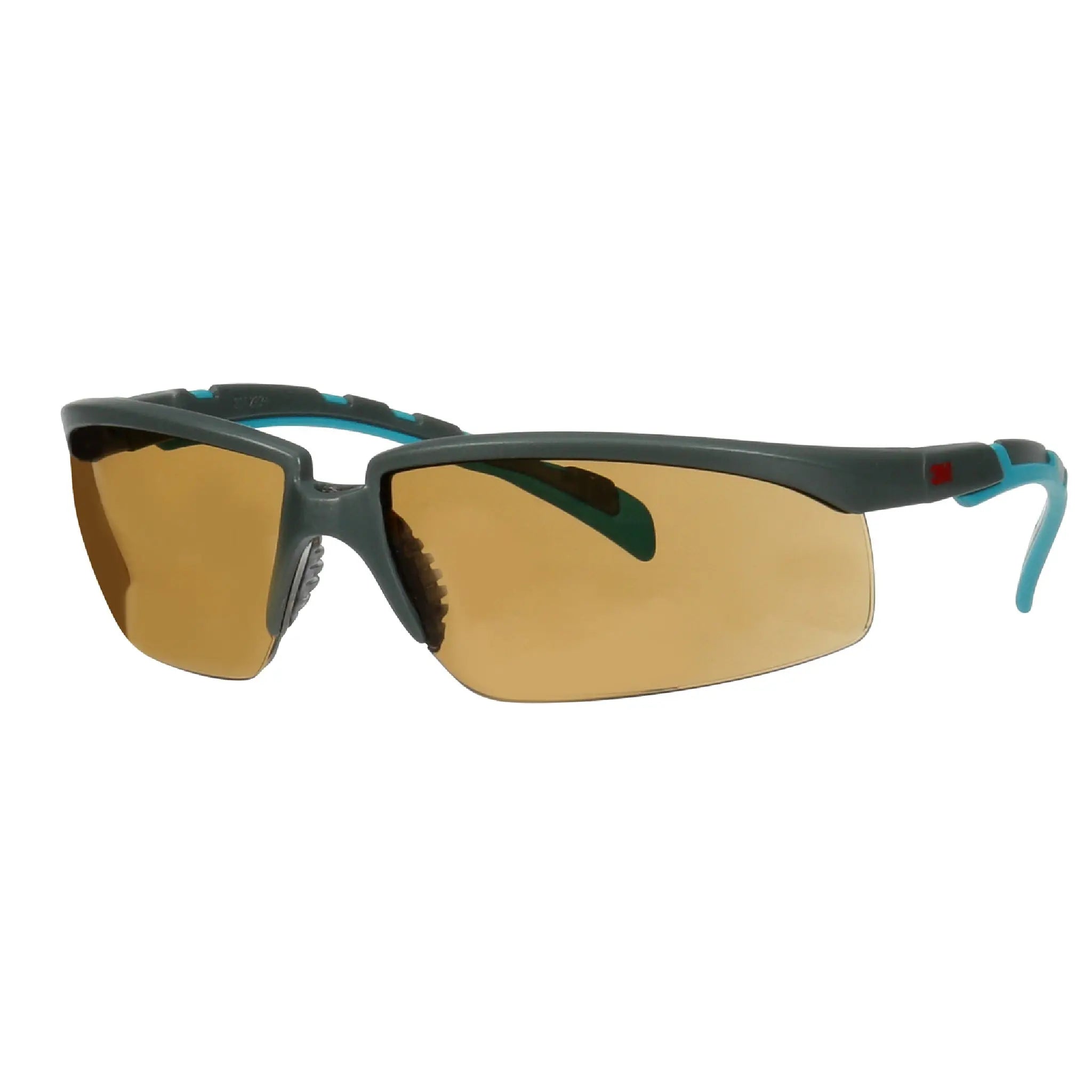 3M Solus 2000 Series, S2005SGAF-BGR, Gray/Blue-Green Temples,

Scotchgard Anti-Fog Coating, Brown AF-AS lens, 20ea/cs 