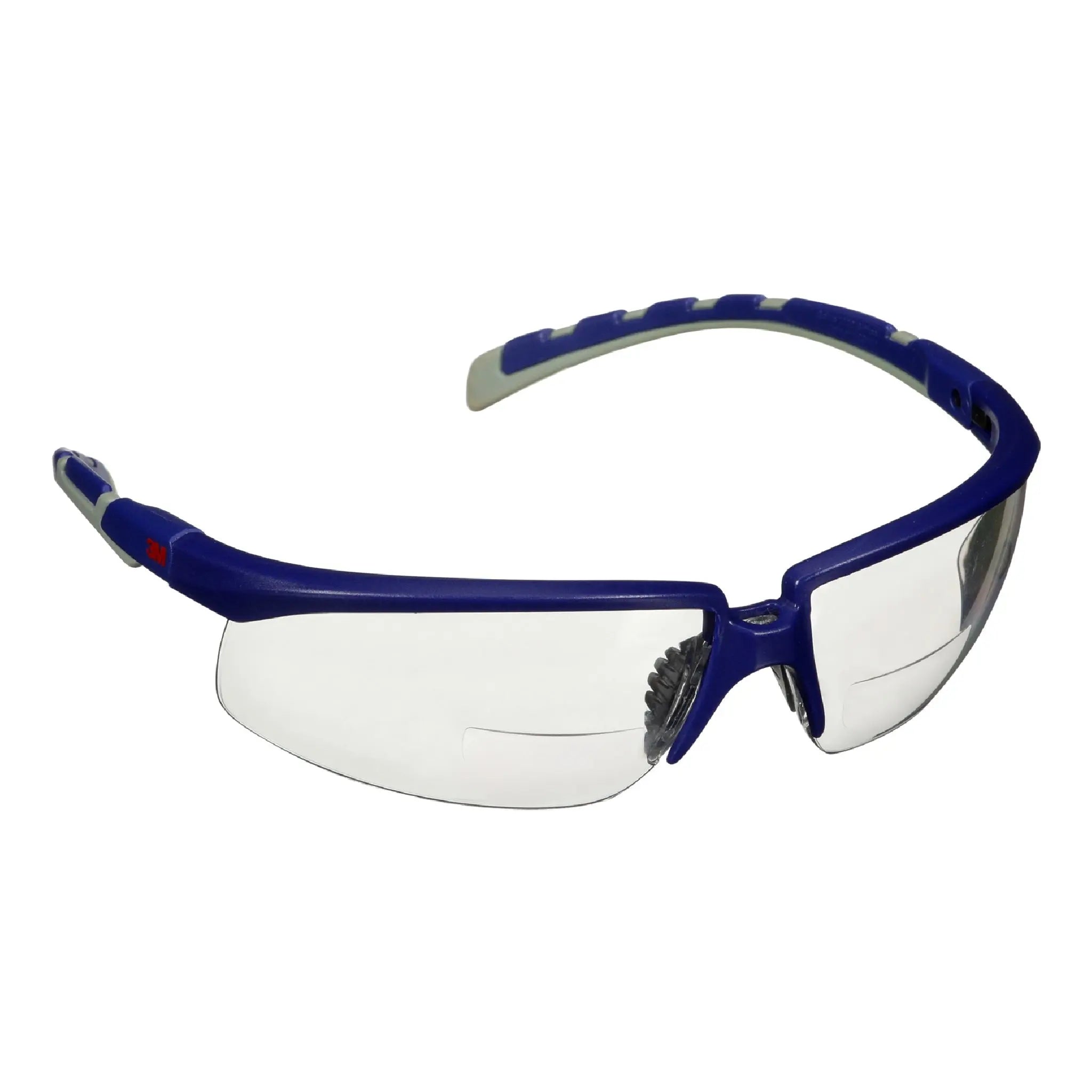 3M Solus 2000 Series, S2015AF-BLU, Blue-Gray Temples, Clear Reader +1.5 Anti-Fog-Anti-Scratch Lens, 20 ea-Case 