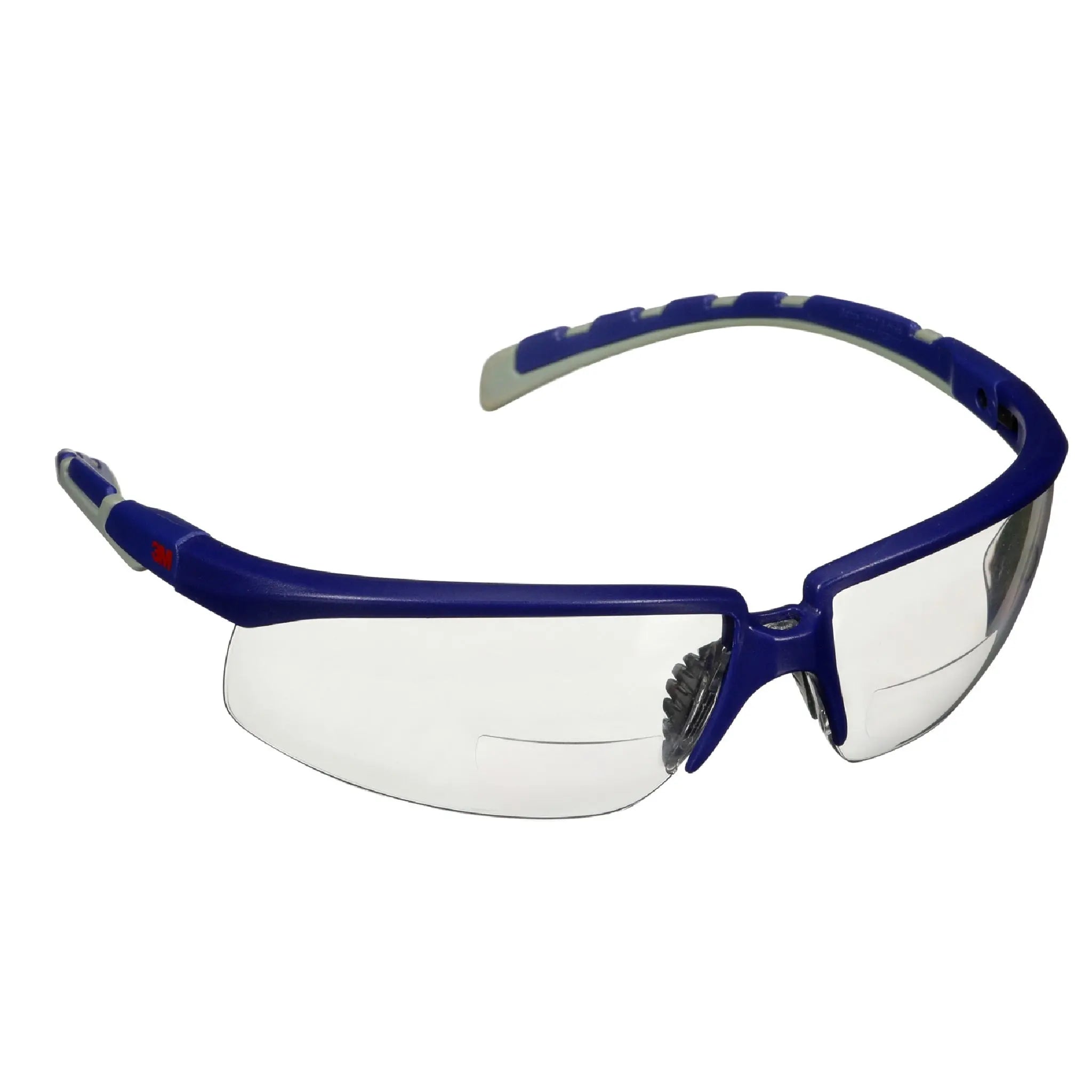 3M Solus S2020AF-BLU 2000 Series, Blue/Gray Temples, Clear Reader +2.0 Anti-Fog/Anti-Scratch Lens, Case of 20 