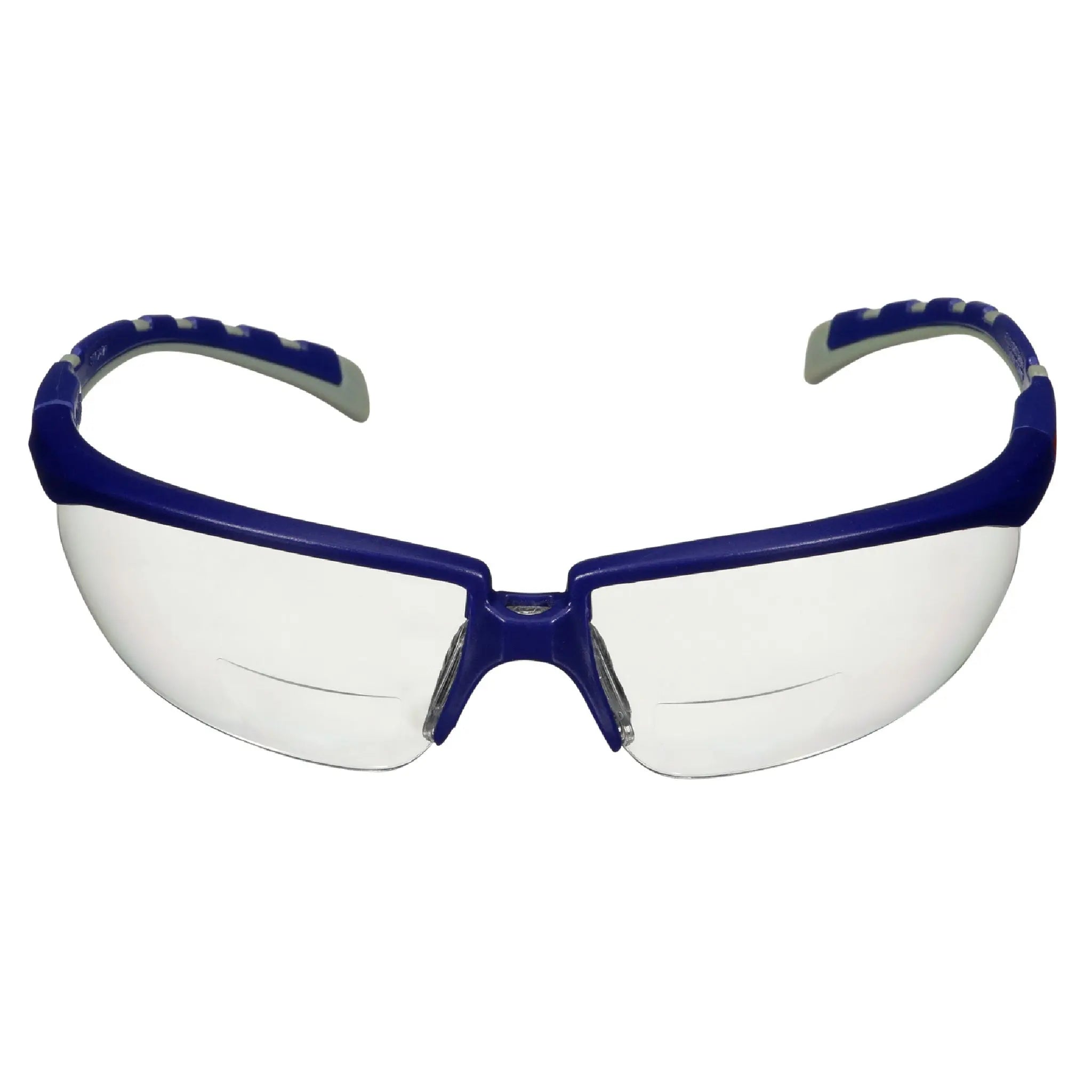 3M Solus 2000 Series, S2025AF-BLU, Blue-Gray Temples, Clear Reader +2.5 Anti-Fog-Anti-Scratch lens, 20 ea-Case 