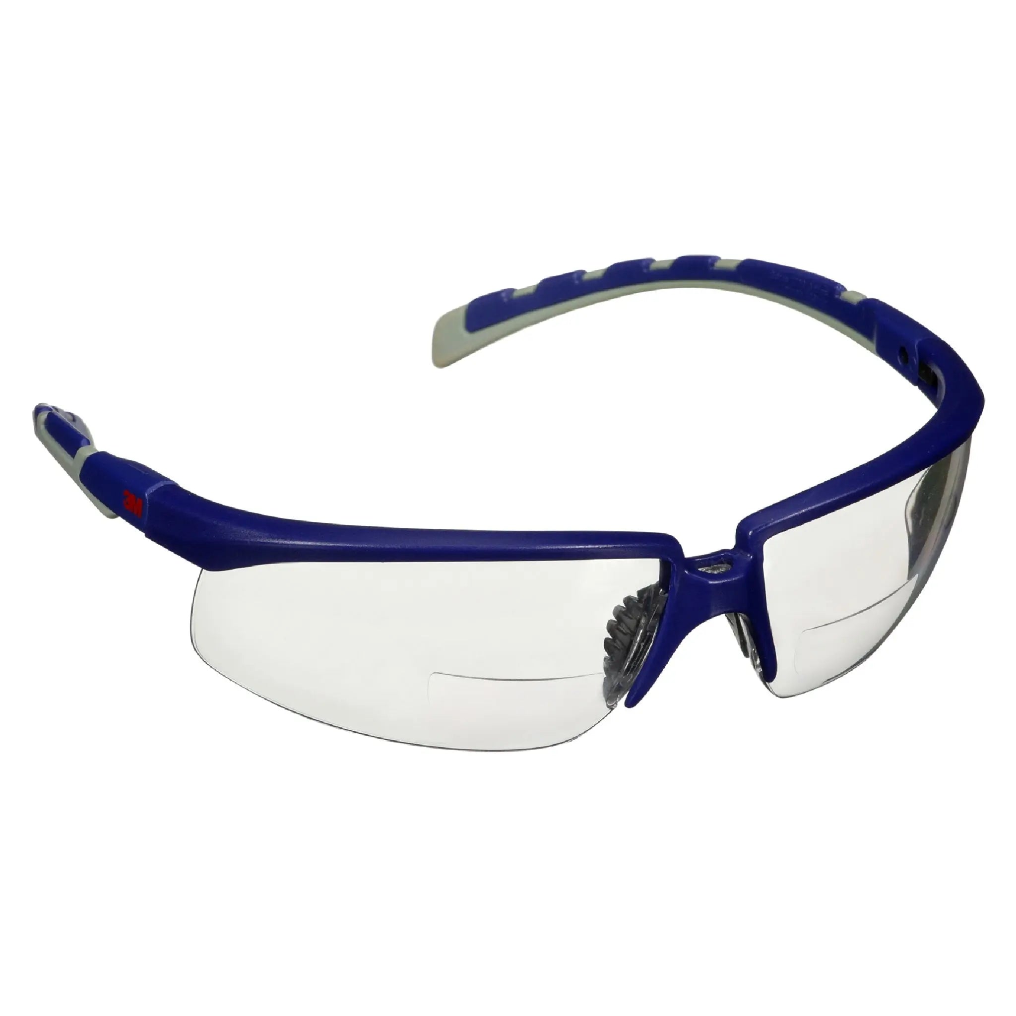3M Solus 2000 Series, S2025AF-BLU, Blue-Gray Temples, Clear Reader +2.5 Anti-Fog-Anti-Scratch lens, 20 ea-Case 