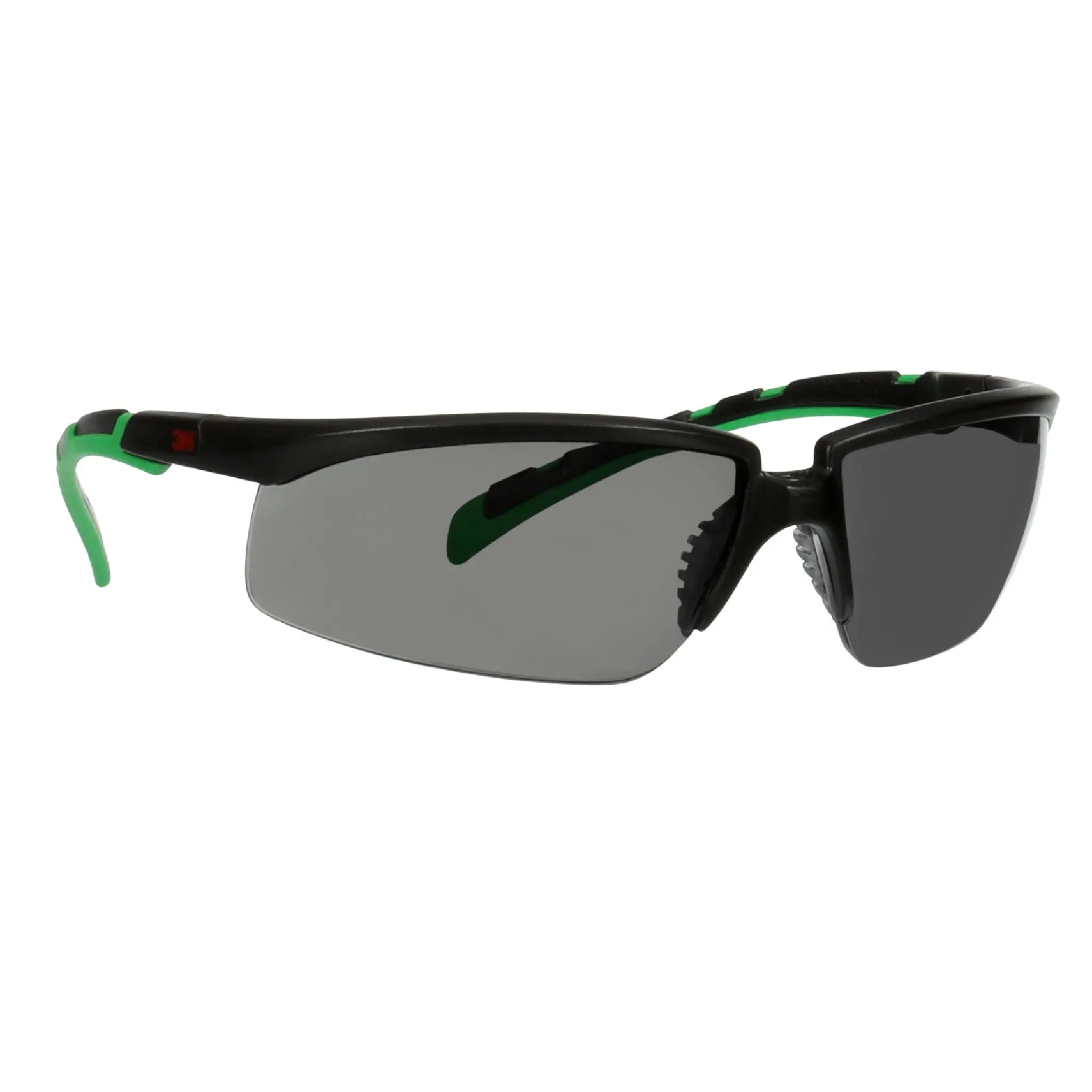 3M Solus 2000 Series, S2030AS-BLK, Black/Green Temples, IR 3.0 Gray

Anti-Scratch lens, 20ea/cs 