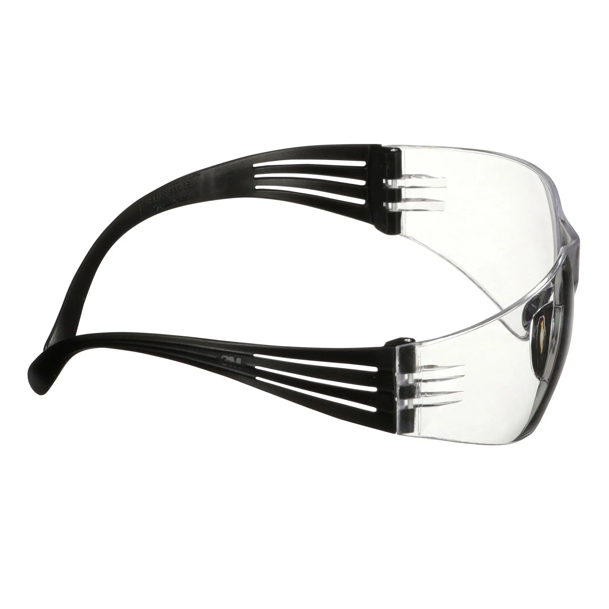 3M SecureFit 100 Series SF101AS-BLK, Black Temples, Clear Anti-Scratch Lens, 100 ea/Case 