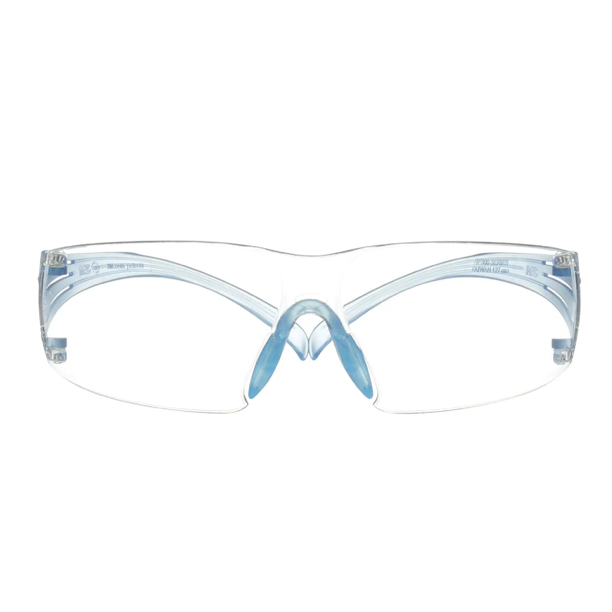 3M SecureFit 300 Series, SF301SGAF-LBL, Ice Blue Temples, ScotchgardAnti-fog Coating, Clear AF-AS lens, 20 ea/Case 