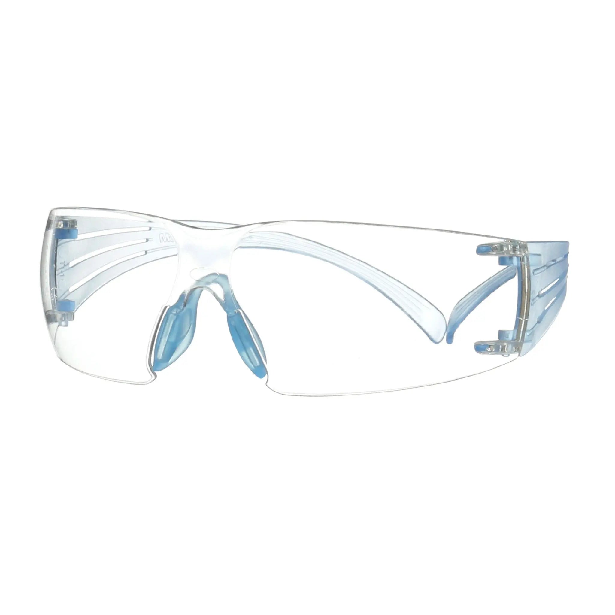 3M SecureFit 300 Series, SF301SGAF-LBL, Ice Blue Temples, ScotchgardAnti-fog Coating, Clear AF-AS lens, 20 ea/Case 