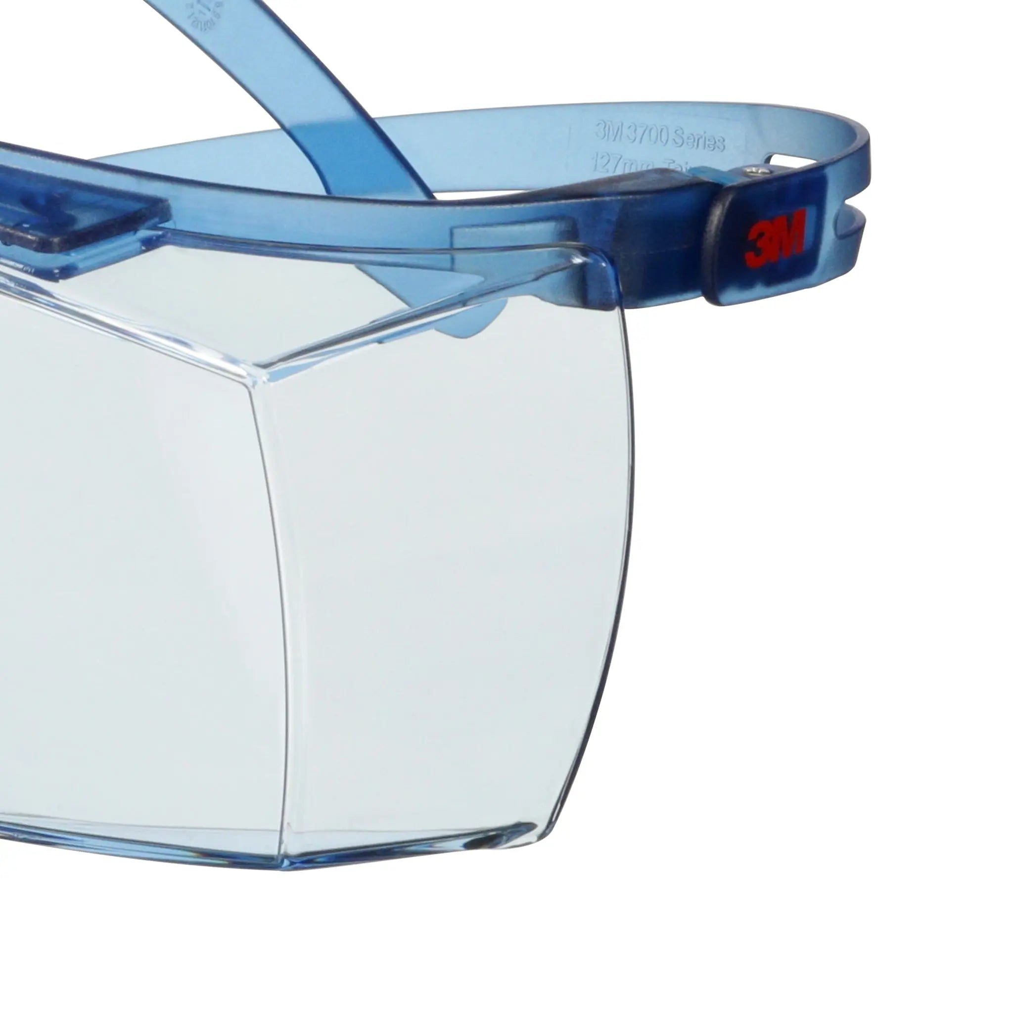 3M SecureFit 3700 Series, SF3704SGAF-BLU, Blue Temples, Scotchgard Anti-Fog Coating, Light Blue OTG AF-AS lens 10 ea-Case 