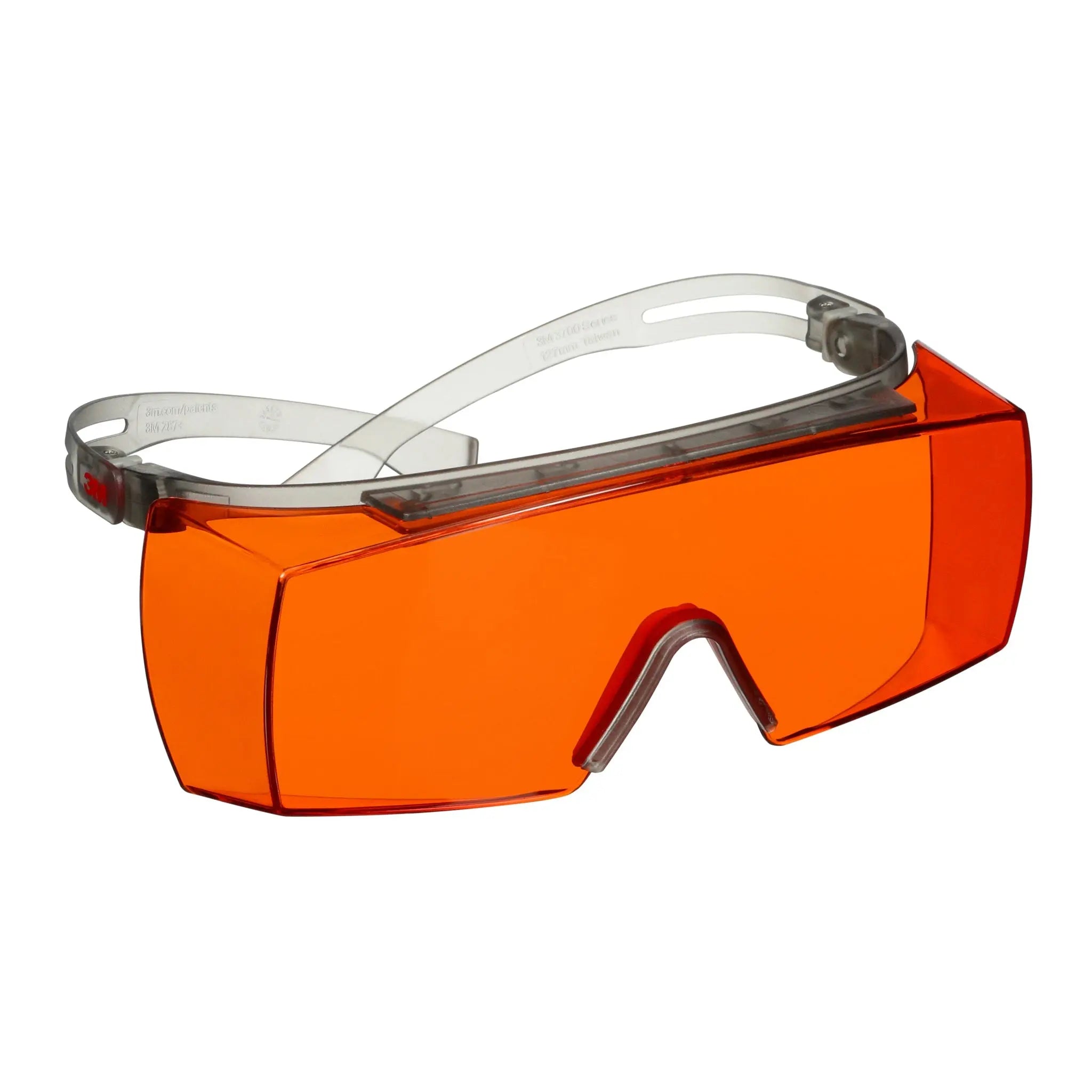 3M SecureFit 3700 Series SF3706AS-GRY, Gray Temples, Orange OTG Anti-

Scratch Lens, 10 ea-Case 