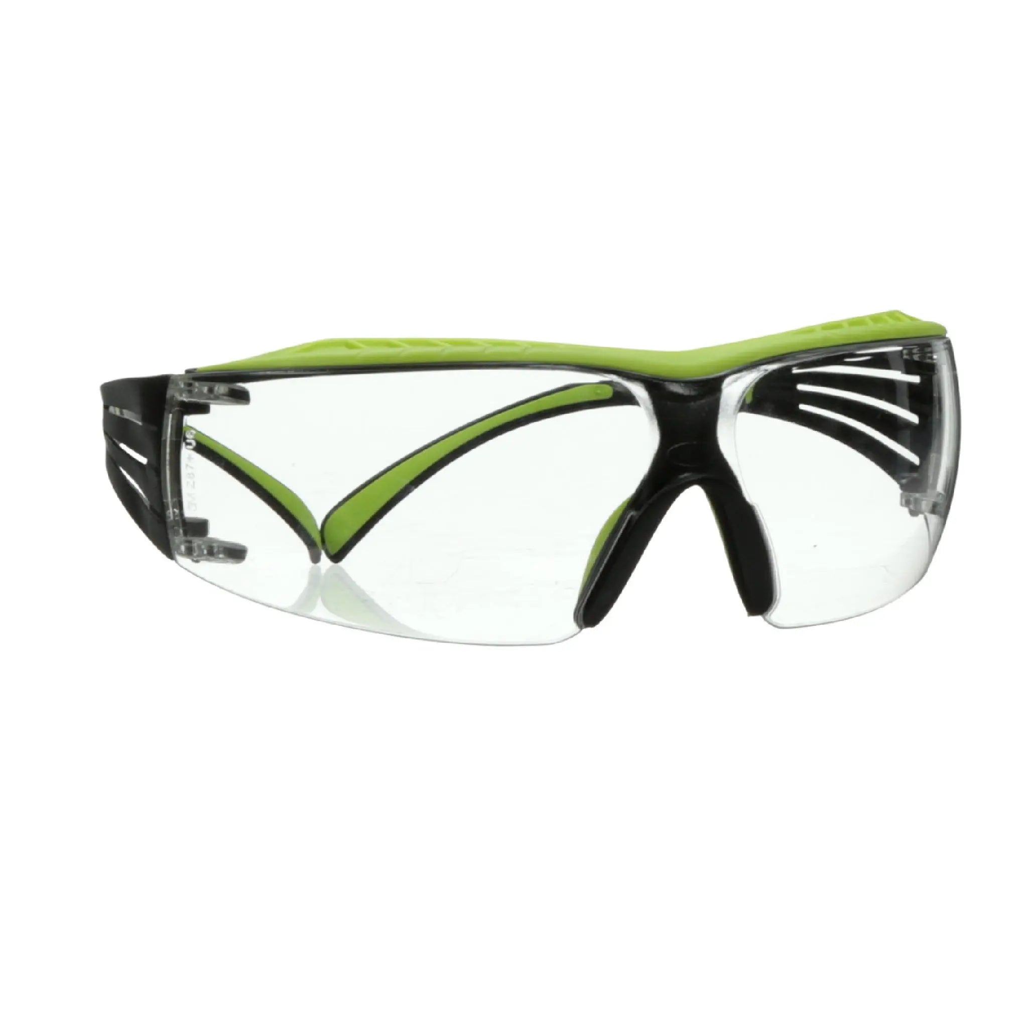 3M SecureFit 400 Series Safety Glasses SF401XAF-GRN, Green/Black,Clear Anti-Fog/Anti-Scratch Lens, 20 EA/Case 