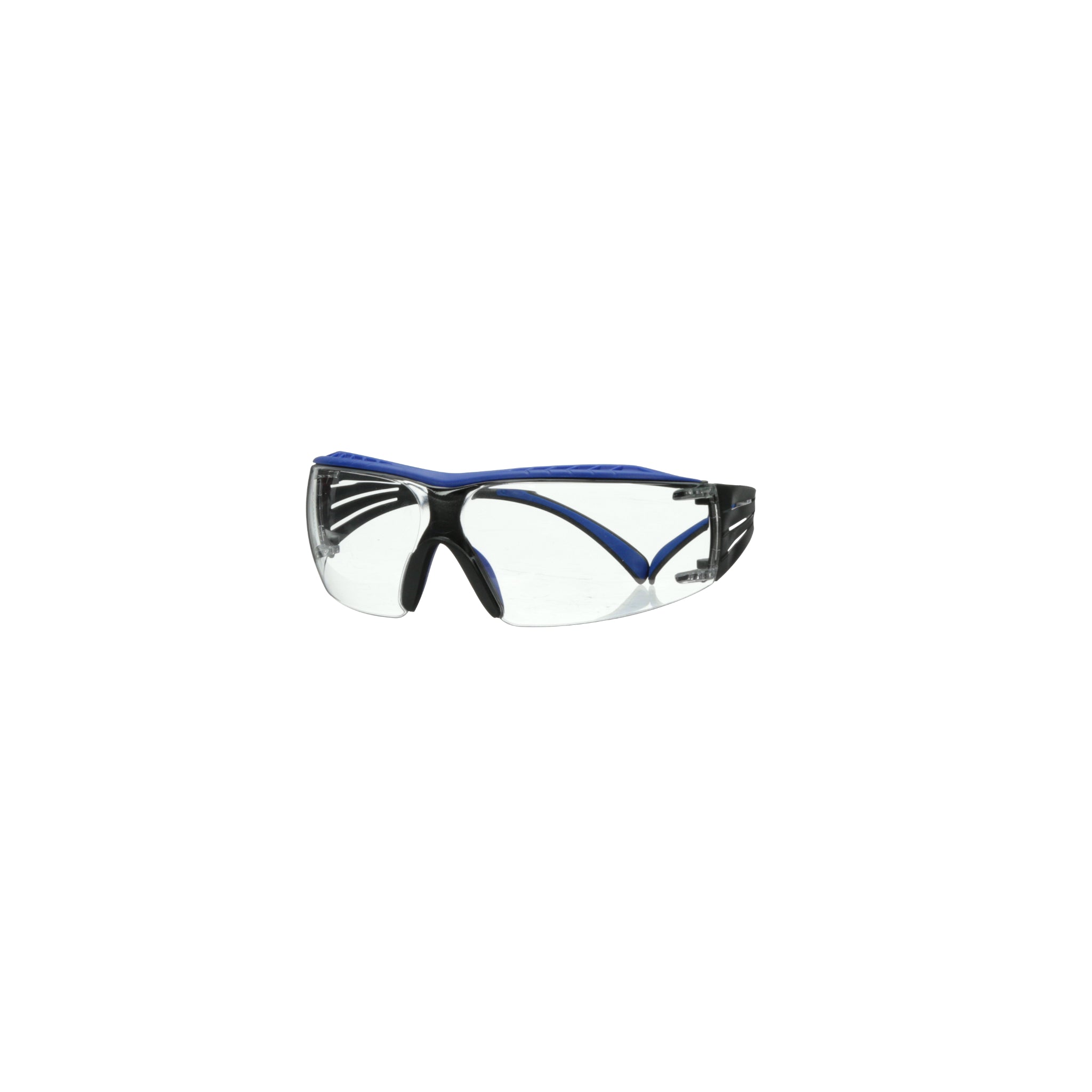 3M SecureFit 400 Series Safety Glasses SF401XSGAF-BLU, Blue/Gray, Clear Scotchgard Anti-Fog/Anti-Scratch Lens, Case of 20