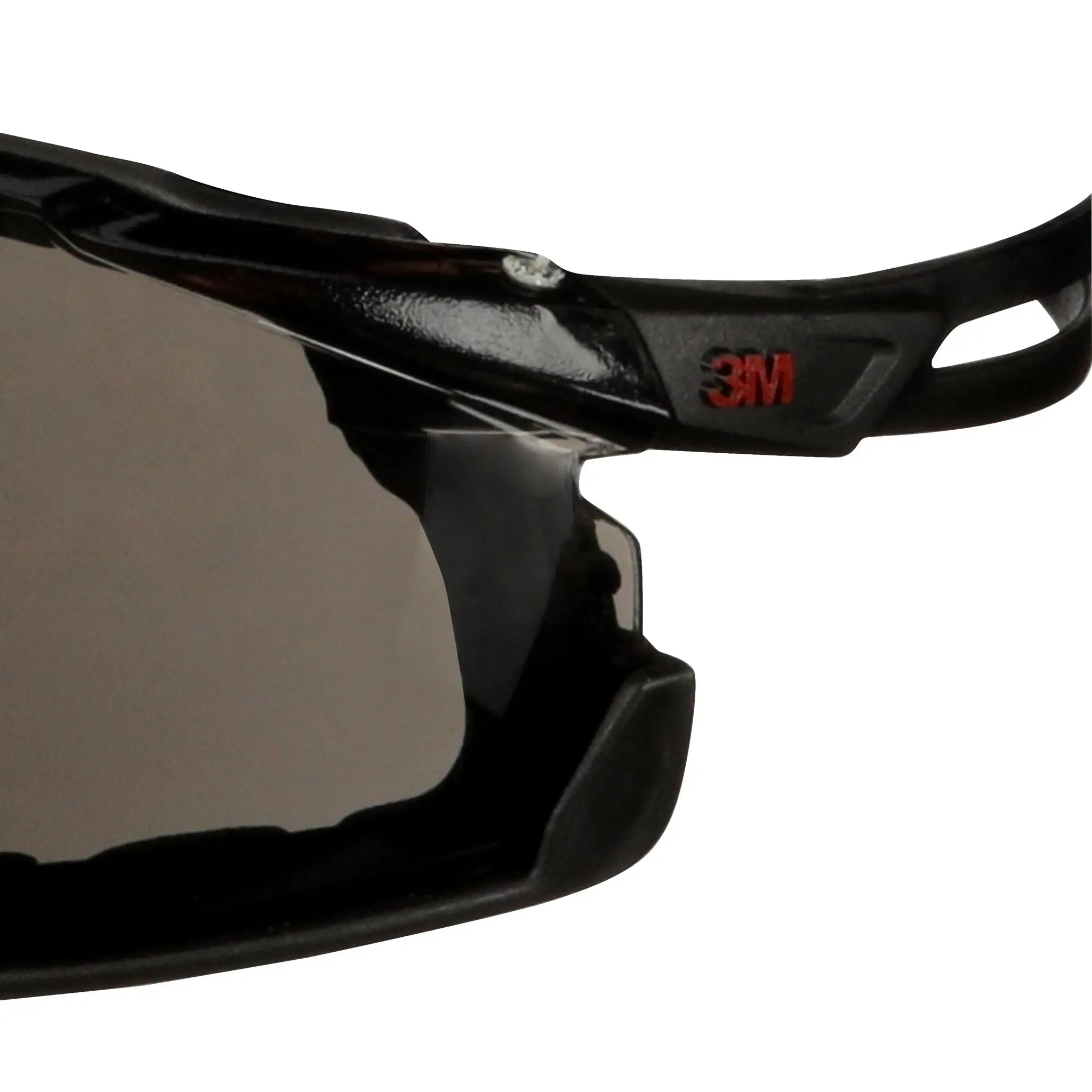 3M SecureFit 500 Series SF502SGAF-BLK-FM Scotchgard Anti-Fog Coating, Gray AF-AS Lens, Foam Gasket, Black, Case of 20 