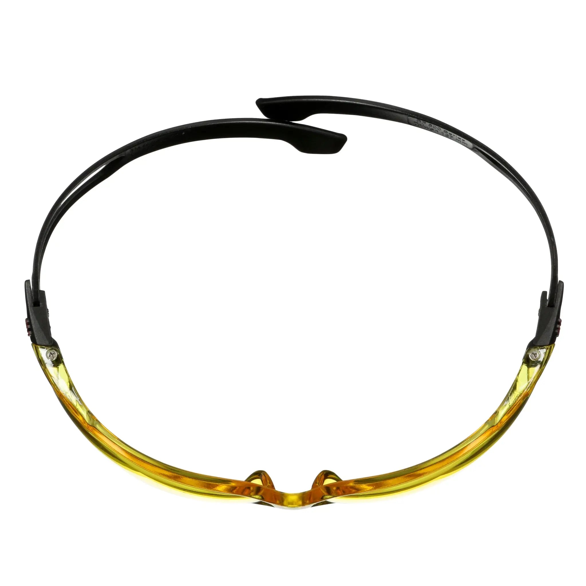 3M SecureFit 500 Series SF503SGAF-BLK, Black, Scotchgard Anti-Fog Coating, Amber AF-AS Lens, 20 ea/Case 