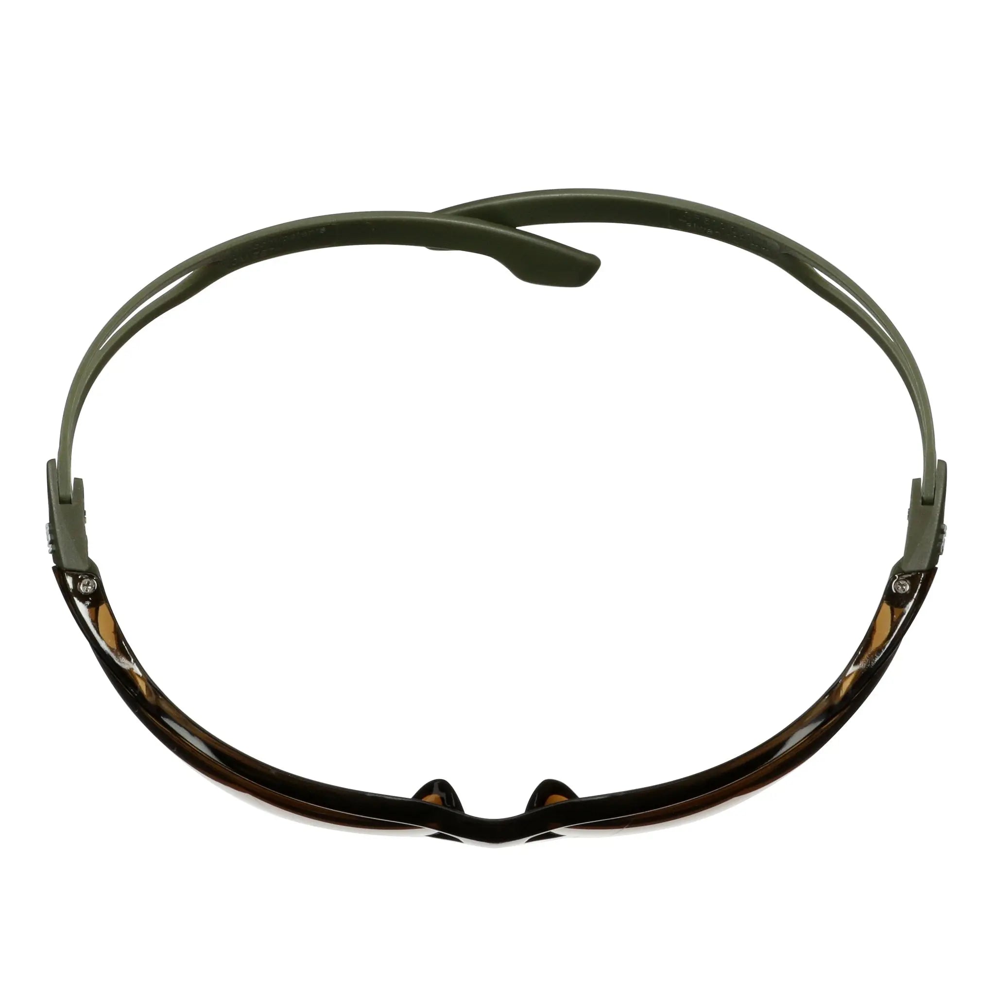 3M SecureFit 500 Series SF505SGAF-DGR, Olive Green, Scotchgard Anti-Fog Coating, Brown AF-AS Lens, 20 ea/Case 