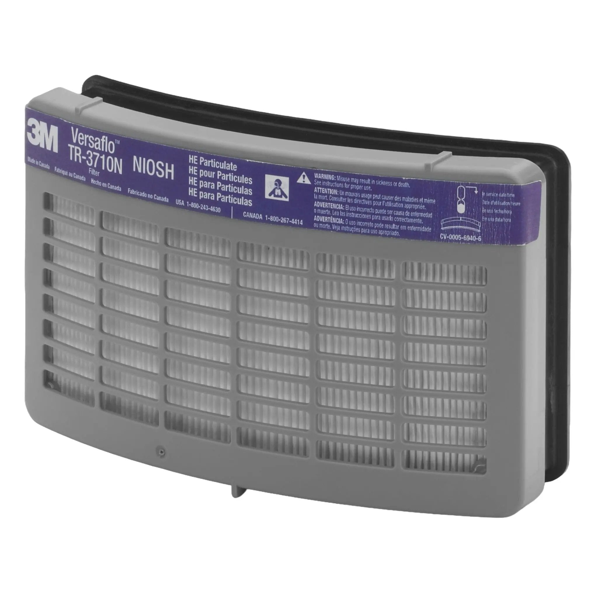 3M Versaflo TR-300 Series PAPR High Efficiency Filter, TR-3712N-5
