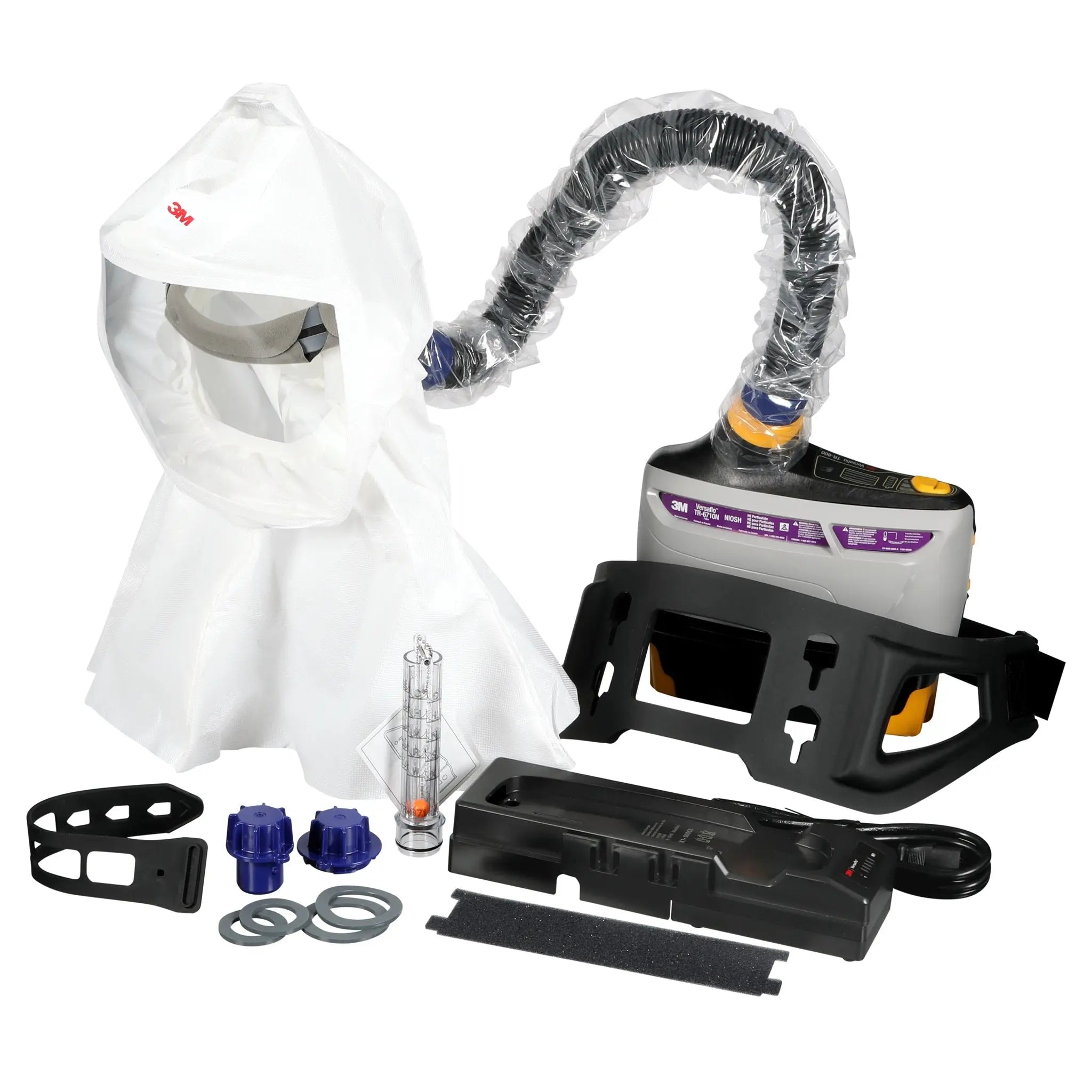 3M Versaflo TR-800-ECK Easy Clean PAPR Kit, Intrinsically Safe, White, 1 Each