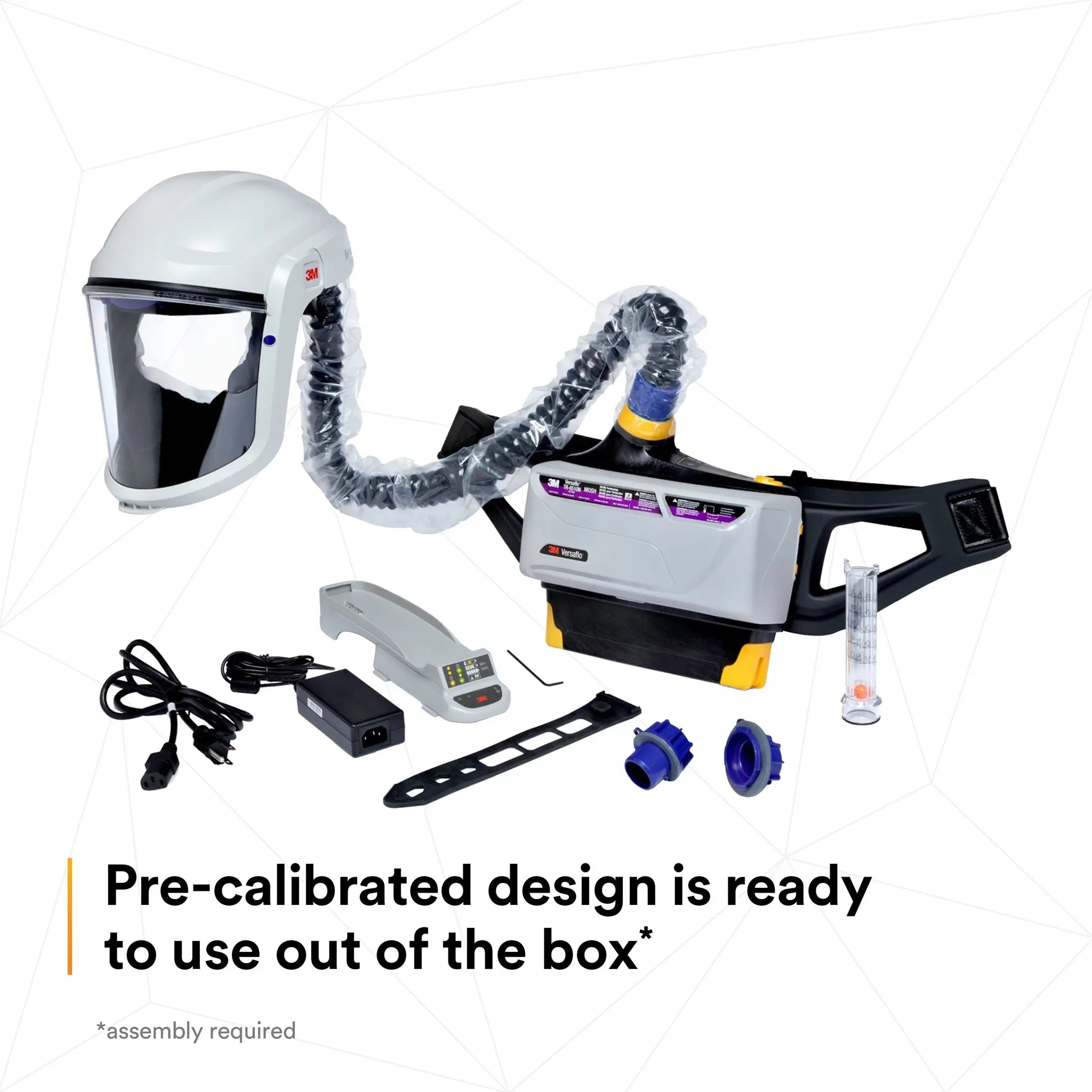 3M Versaflo TR-800-PSK Painters PAPR Kit, Intrinsically Safe, Gray, 1 Each, Precalibrated