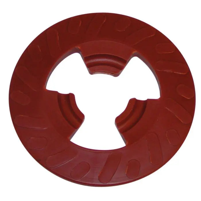 3M™ Disc Pad Face Plate Ribbed 28656, 4 in Extra Hard Red, 10 per case