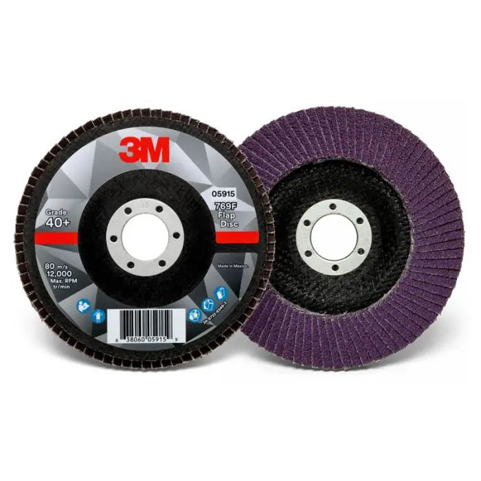 3M™ Flap Disc 769F, 05915, T27, 5 in x 7/8 in, 40+, 10 per case