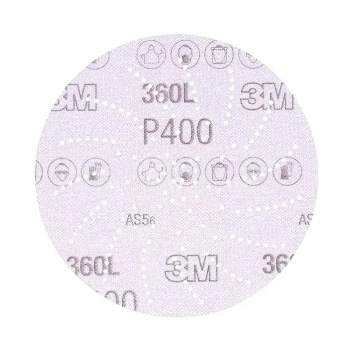 3M™ Hookit™ Clean Sanding Disc 360L, 20888, 3 in P400, Die 300LG, 100 per inner 500 per case