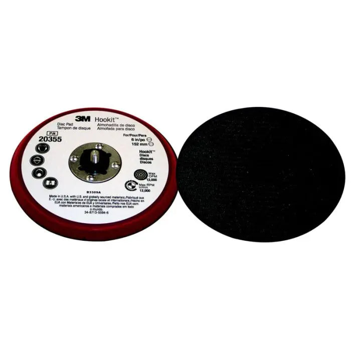 3M™ Hookit™ Low Profile Disc Pad 20355, 6 in x 3/8 in x 5/16-24 External, 10 per case