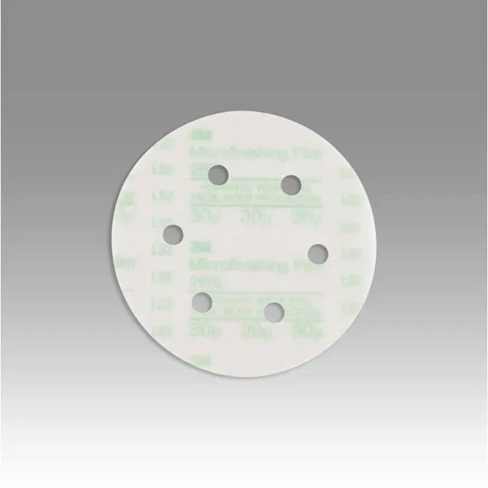 3M™ Hookit™ Microfinishing Film Disc 268L, D/F, Type D, 6 in x NH 6 Holes 30 Micron, 25 per inner 500 per case