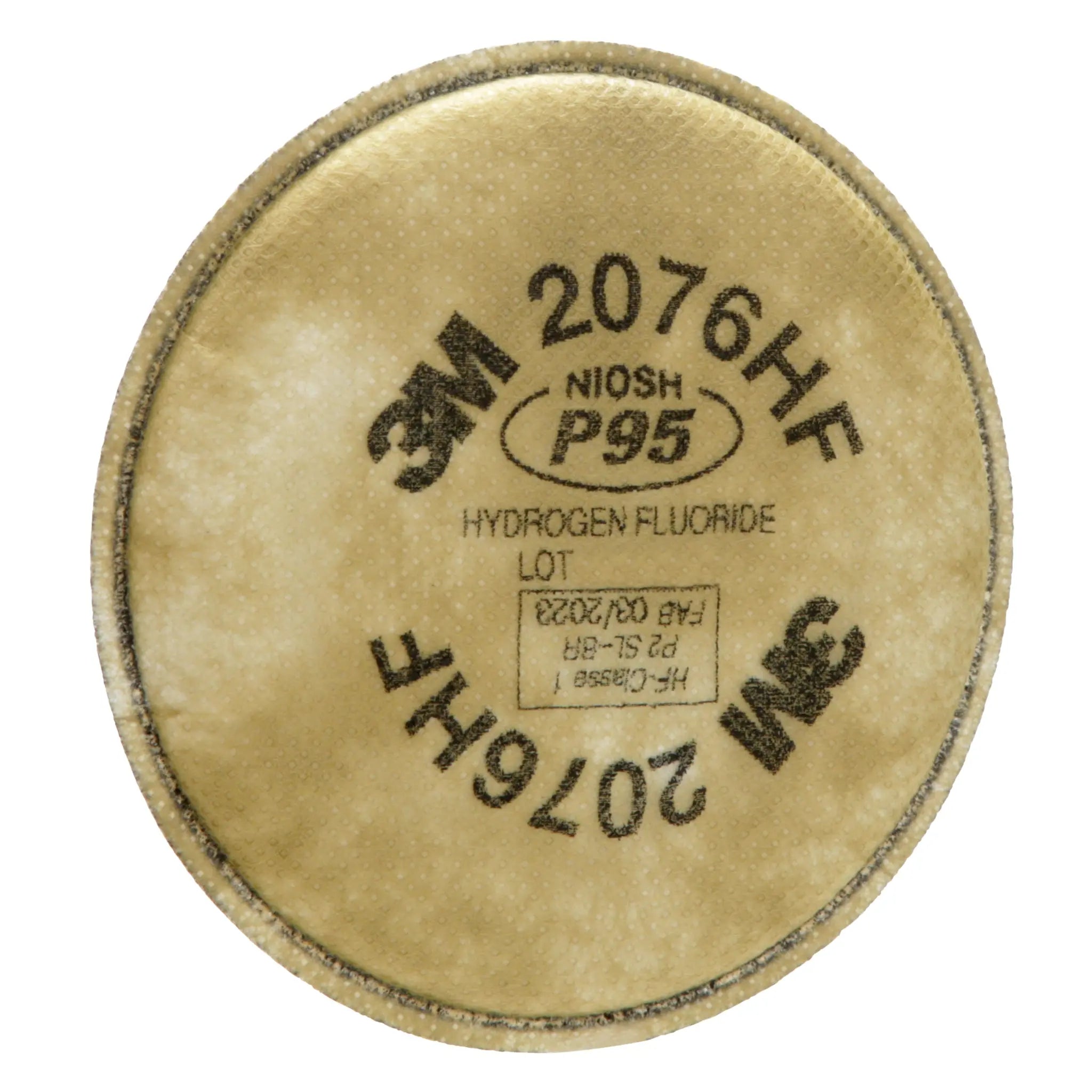 3M™ Particulate Cartridge 2076HF, Hydrogen Fluoride/P95, with Nuisance Level Acid Gas Relief, Left View