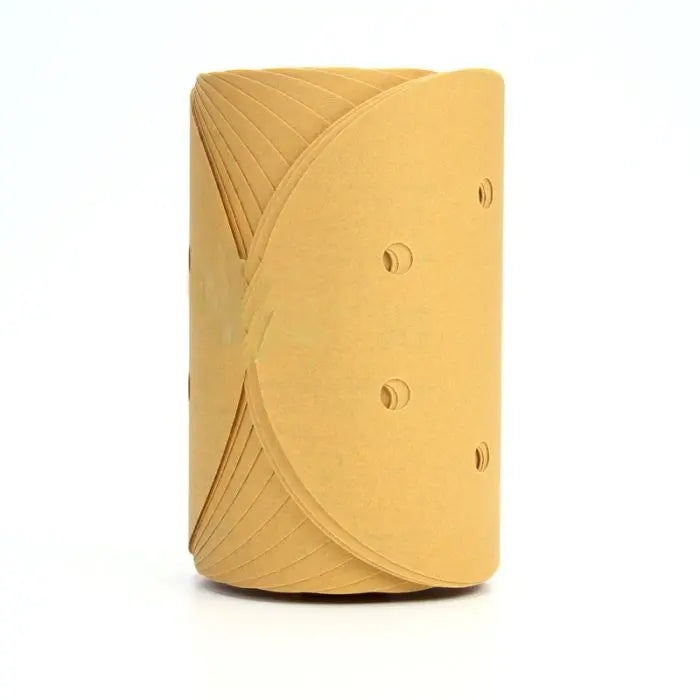 3M™ Stikit™ Gold Disc Roll Dust Free, 01638, 6 in, P220, 175 discs per roll, 6 rolls per case