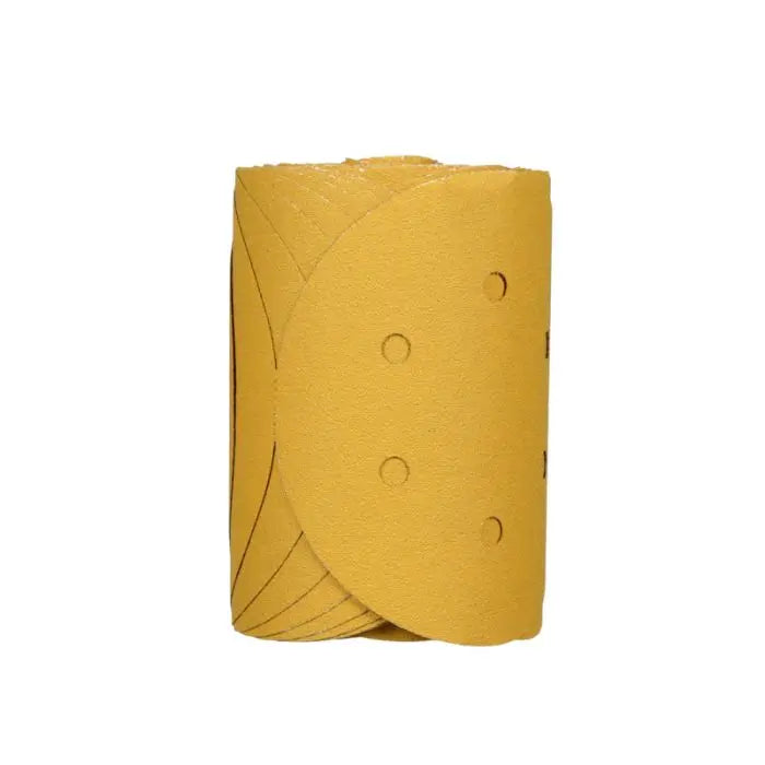 3M™ Stikit™ Gold Film Disc Roll Dust Free, 01383, 6 in, P80, 100 discs per roll, 4 rolls per case