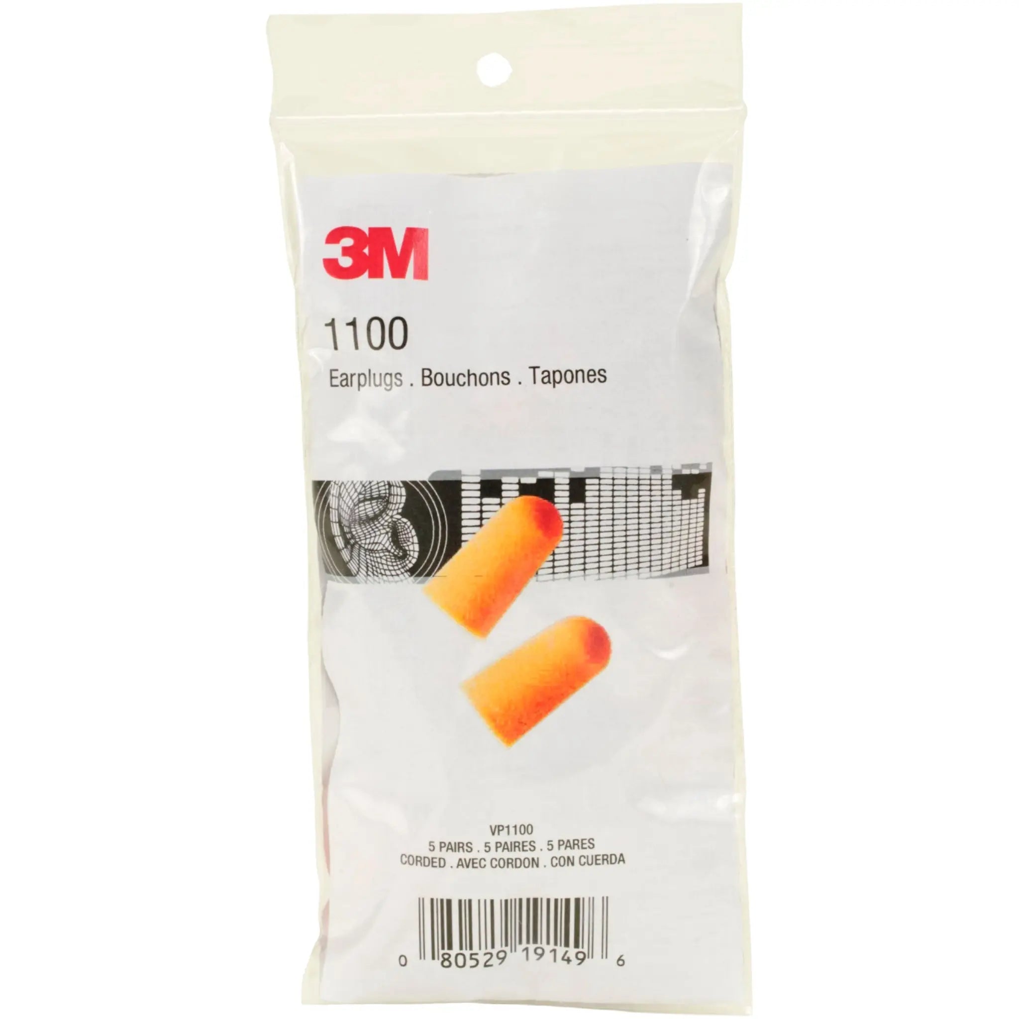 3M™ Uncorded Foam Earplugs 1100 first image