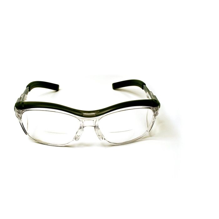 3M™ Nuvo™ Reader Protective Eyewear 11434-00000-20 Clear Lens, Gray Frame, +1.5 Diopter 20 EA/Case