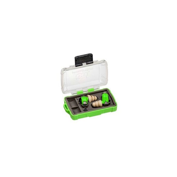 3M PELTOR EEP-100 Electronic Earplug Kit, Green, Universal, 1 Kit