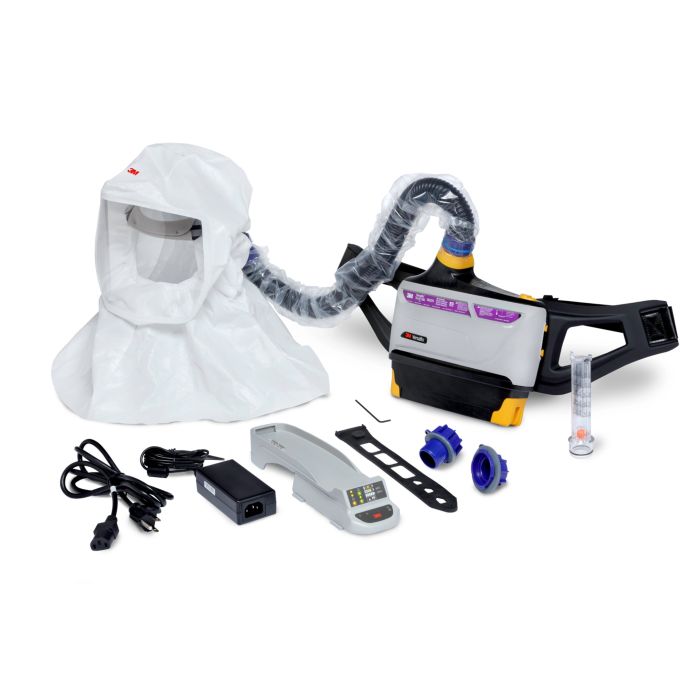3M TR-800-ECK Versaflo Easy Clean PAPR Kit, Intrinsically Safe, White, Universal, 1 Each