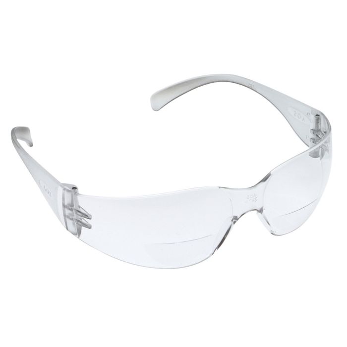 3M™ Virtua™ Reader Protective Eyewear 11514-00000-20 Clear Anti-Fog Lens, Clear Temple, +2.0 Diopter, 1 Each