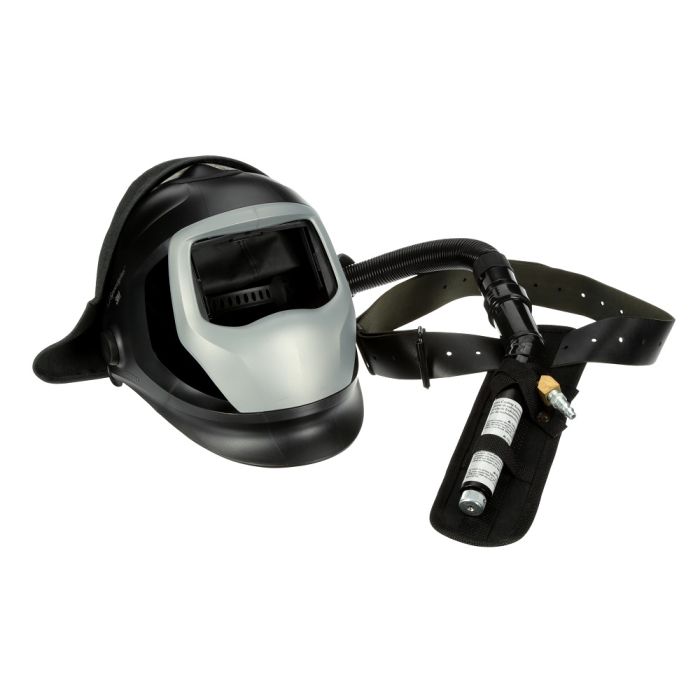 3M Speedglas 25-5702-00SW Welding Helmet 9100-Air with FA III SAR V-100 Valve, No ADF, Black, One Size, 1 Each