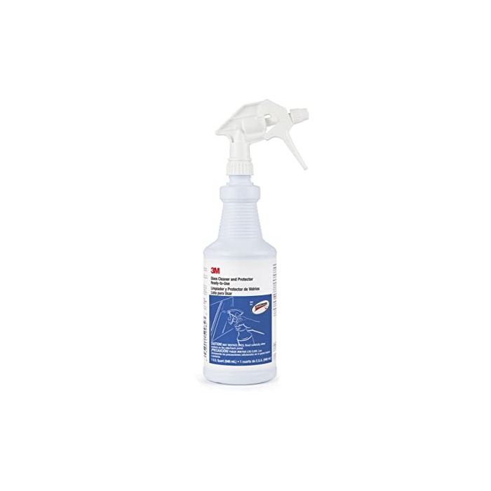 3M 85788 Ready-to-Use Glass Cleaner & Protector, Quart Bottle, 1 Each