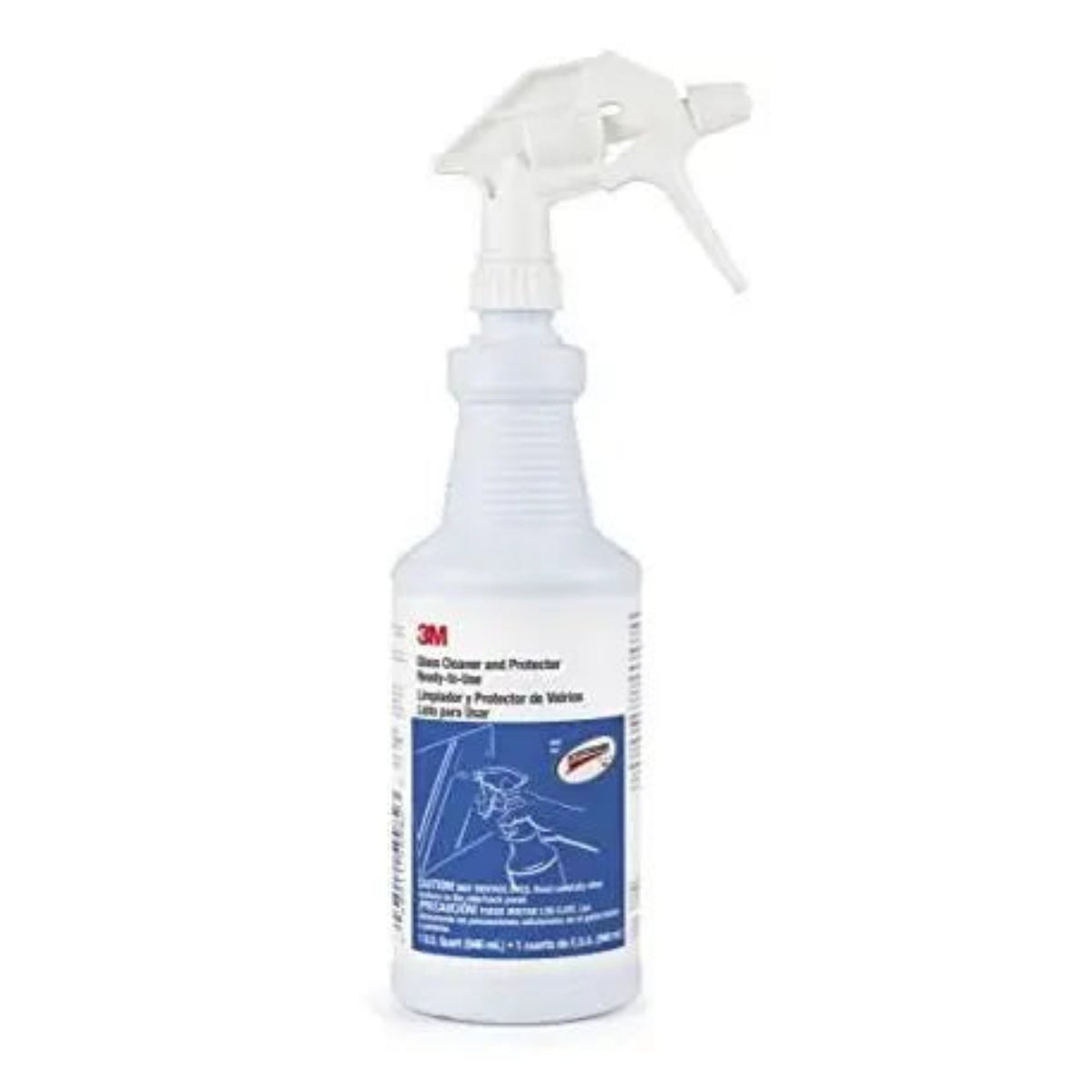 3M 85788 Ready-to-Use Glass Cleaner & Protector, Quart Bottle, 1 Each