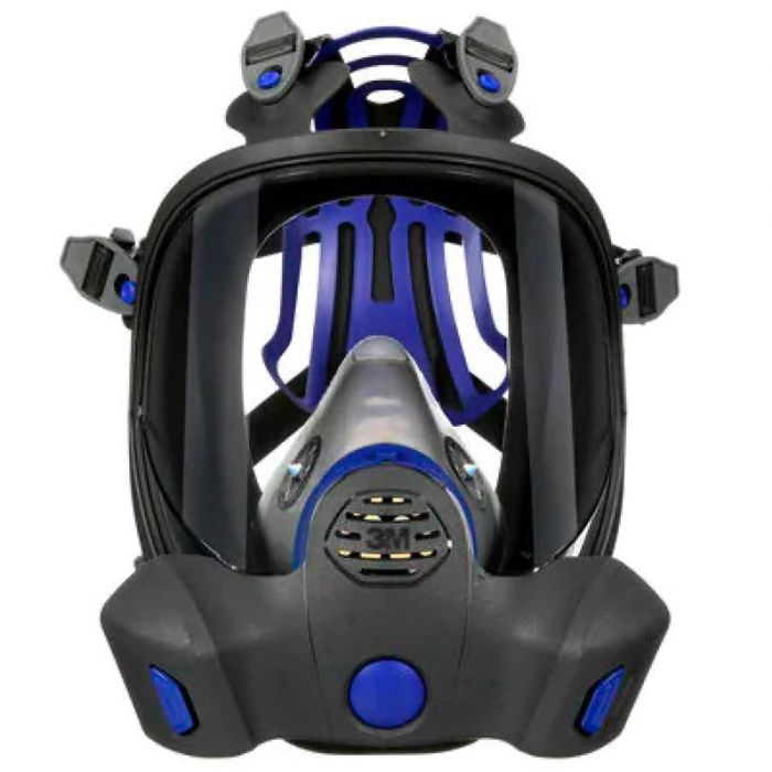 3M Secure Click FF-800 Series Full Facepiece Reusable Respirator, Black, 1 Each