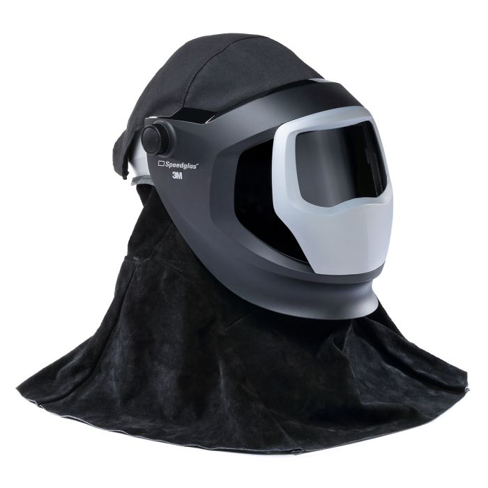 3M Versaflo M-Series M-153SG Helmet Assembly with Speedglas Welding Shield, No ADF, Black, One Size, 1 Each