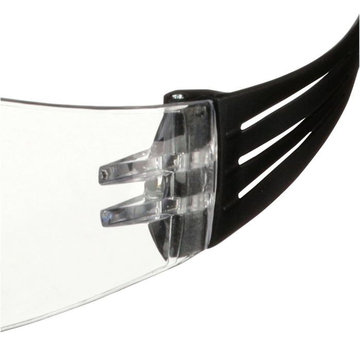 3M SecureFit 100 Series SF101AF-BLK Safety Glasses, Black Temples, Clear Anti-Fog/Anti-Scratch Lens, Case of 20