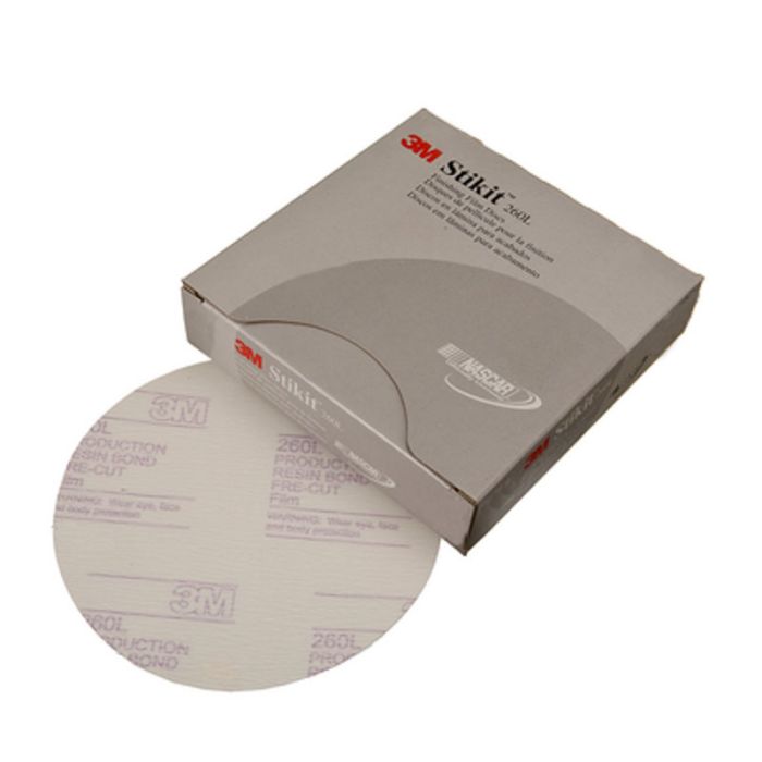 3M™ Stikit™ Finishing Film Abrasive Disc 260L, 01320, 6 in, P800, 100 discs per carton, 4 cartons per case