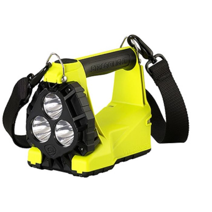 Streamlight Vulcan 180 44301 Standard System Div 2 Rechargeable LED Lantern With Tilting Head, Includes 120V 100V AC Charge Cord And 12V DC Wire Charge Rack, Yellow, 1 Each