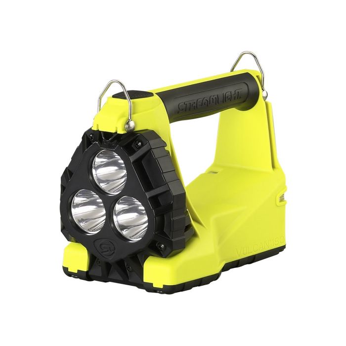 Streamlight Vulcan 180 44305 Vehicle Mount System Div 2 Rechargeable LED Lantern With Tilting Head, Includes 12V DC Direct Wire Charge Rack, Yellow, 1 Each