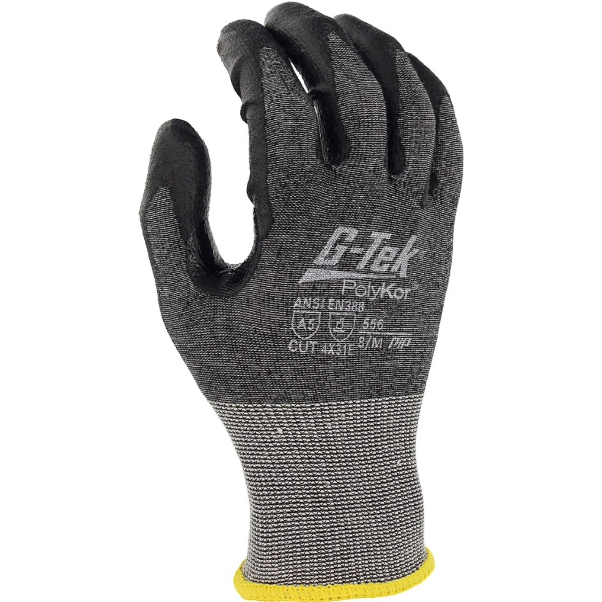 PIP G-Tek PolyKor 556 Seamless Knit PolyKor Blended Glove with Polyurethane Coated Smooth Grip_Back_Image
